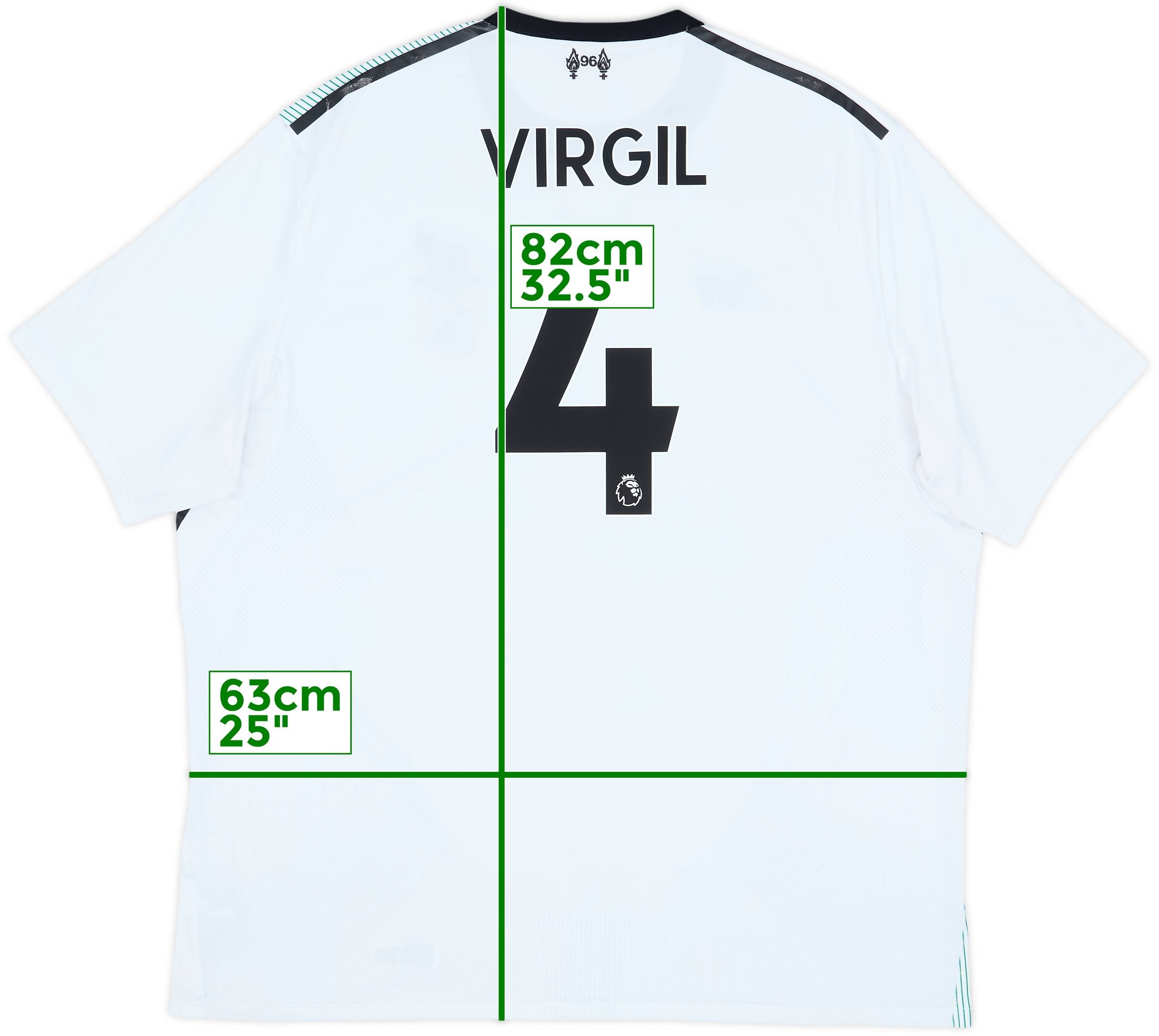 2017-18 Liverpool Away Shirt Virgil #4 - 7/10 - (XXL)