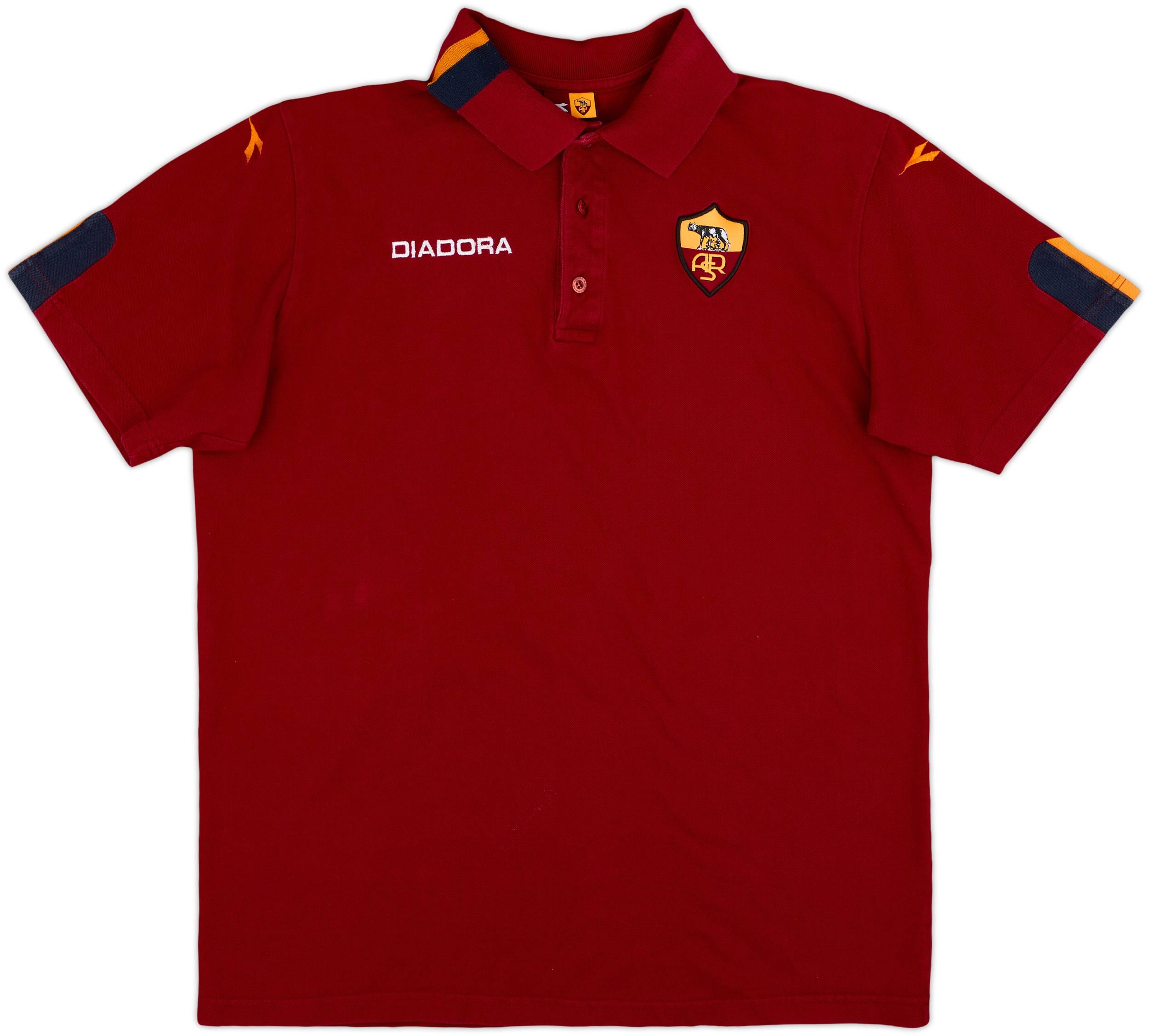 2003-04 Roma Diadora Polo Shirt - 8/10 - (XL)