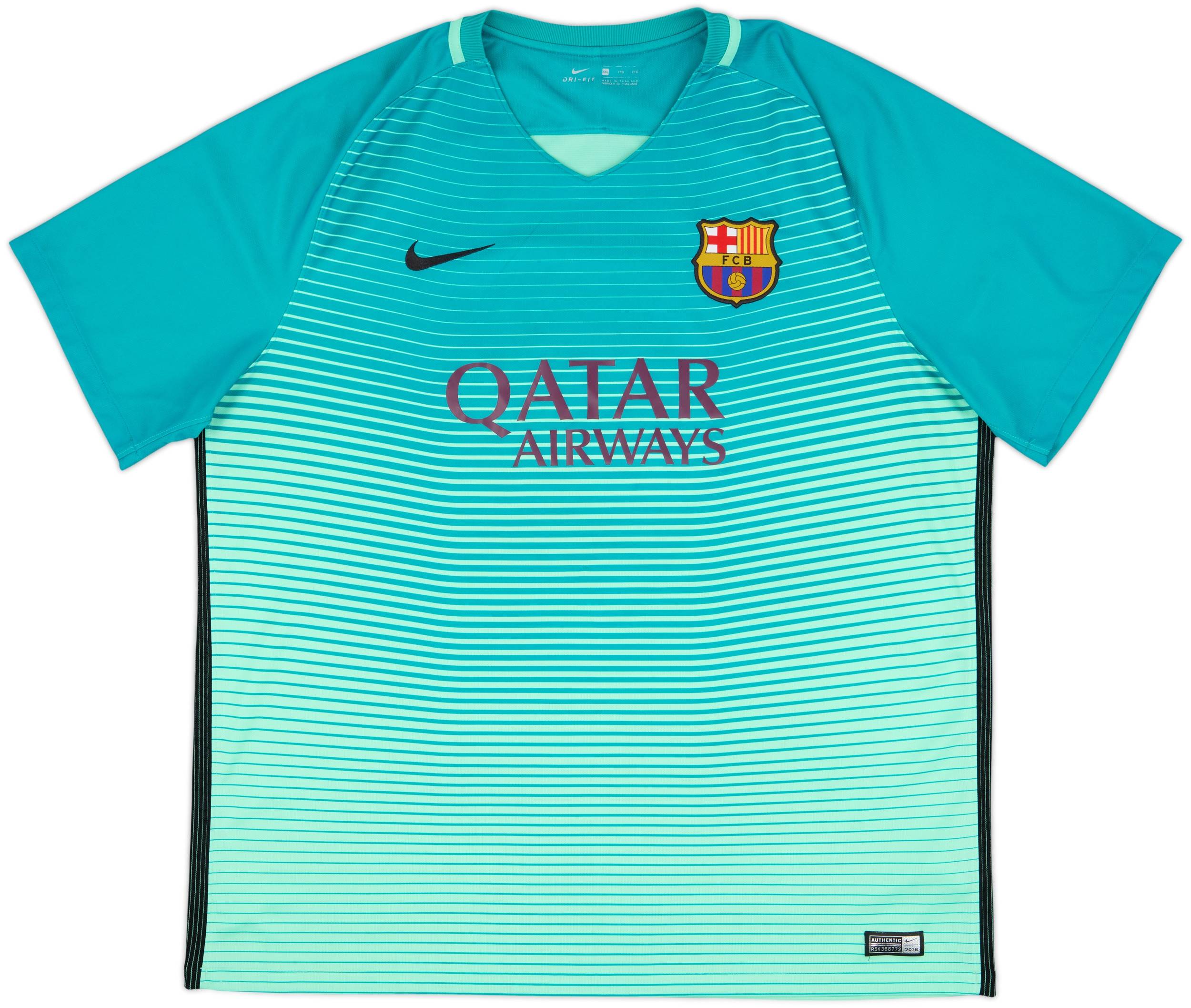 2016-17 Barcelona Third Shirt Neymar Jr #11 - 9/10 - (XXL)