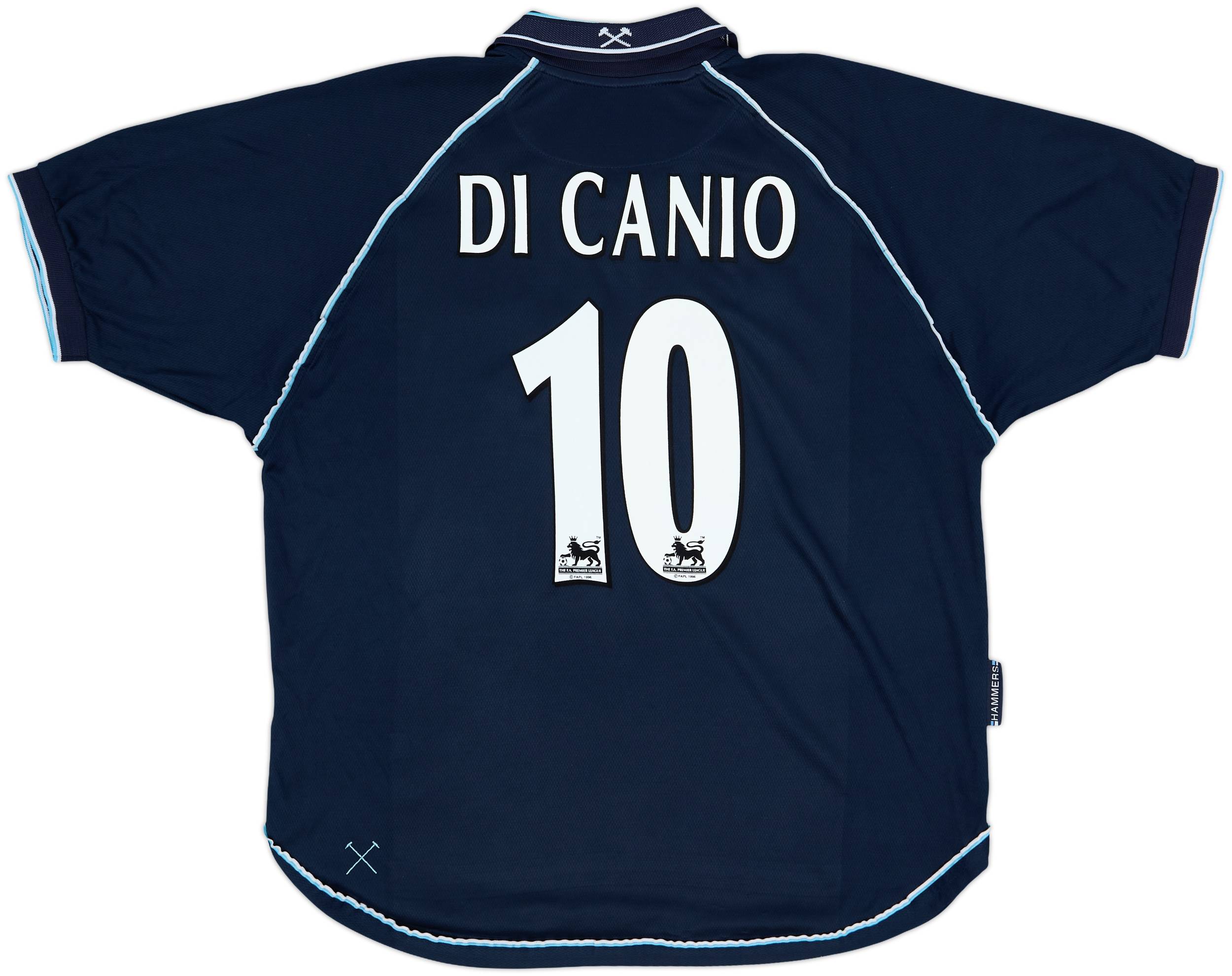1999-01 West Ham Third Shirt Di Canio #10 - 8/10 - (XXL)