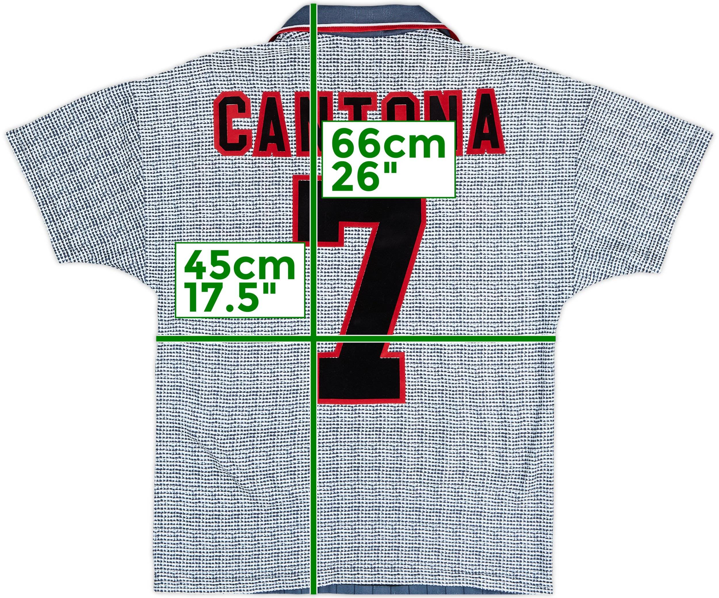1995-96 Manchester United Away Shirt Cantona #7 - 7/10 - (Y)