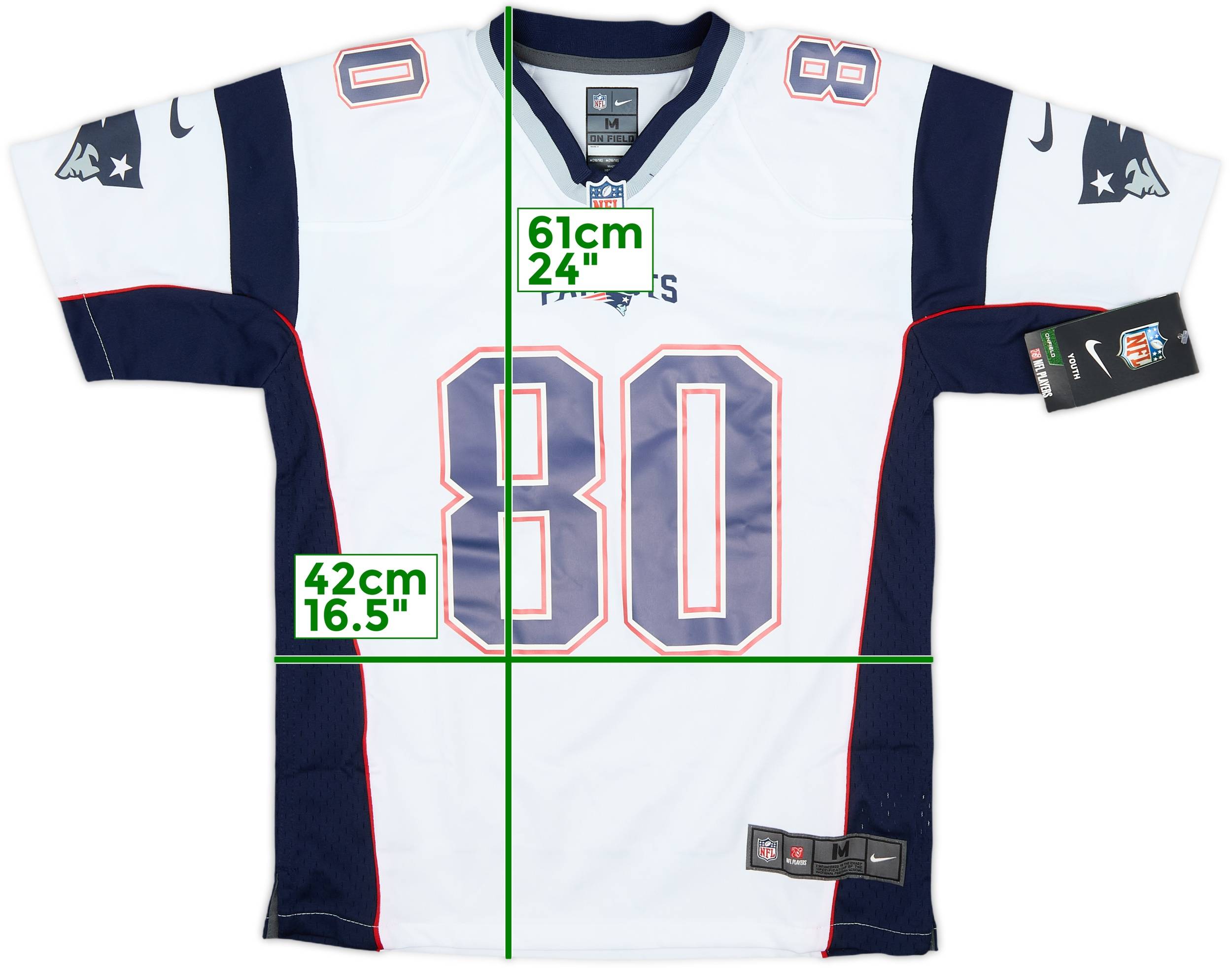 2013-17 New England Patriots Amendola #80 Nike Game Away Jersey (M