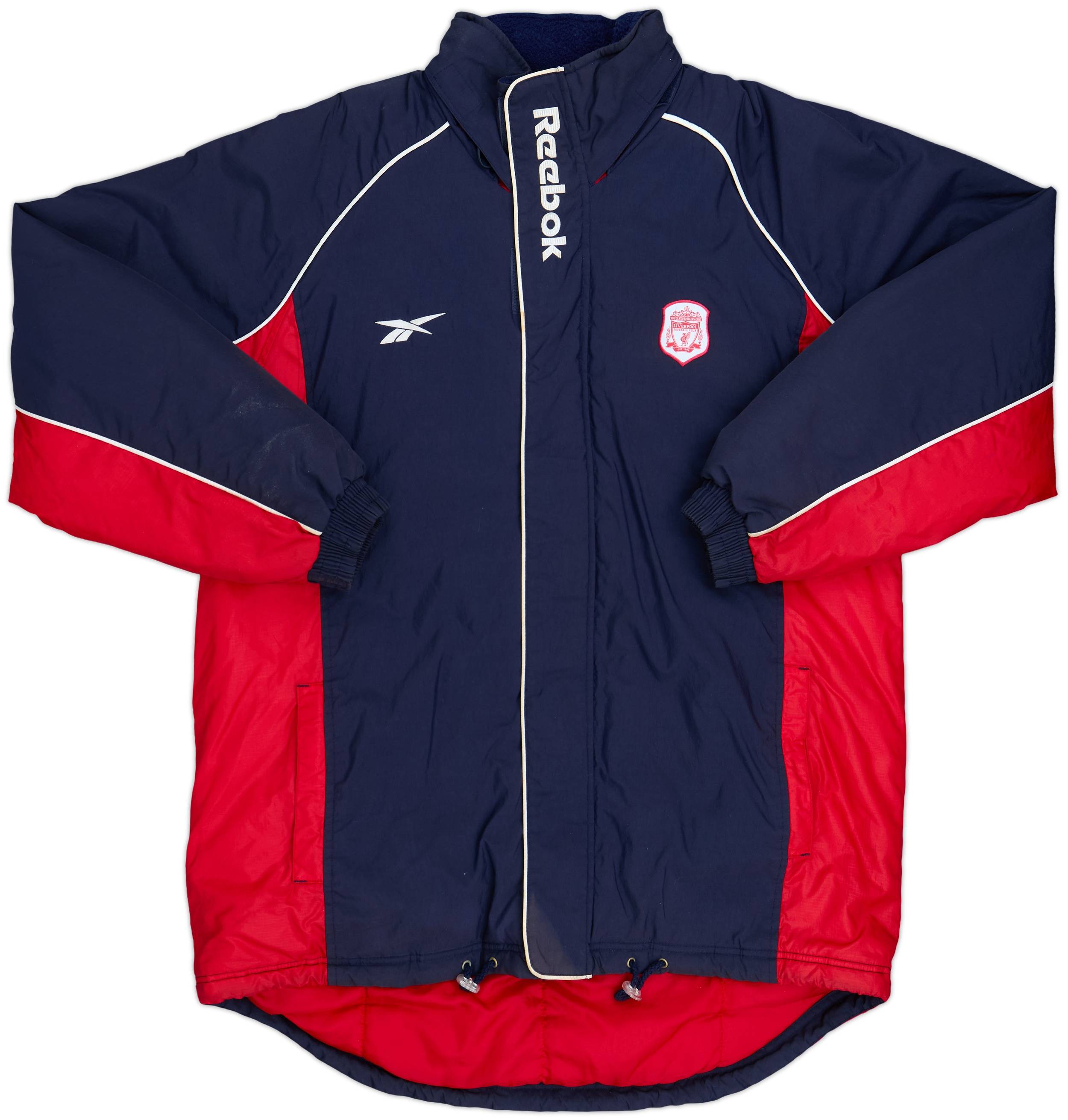 2000-01 Liverpool Reebok Bench Coat - 8/10 - (L)