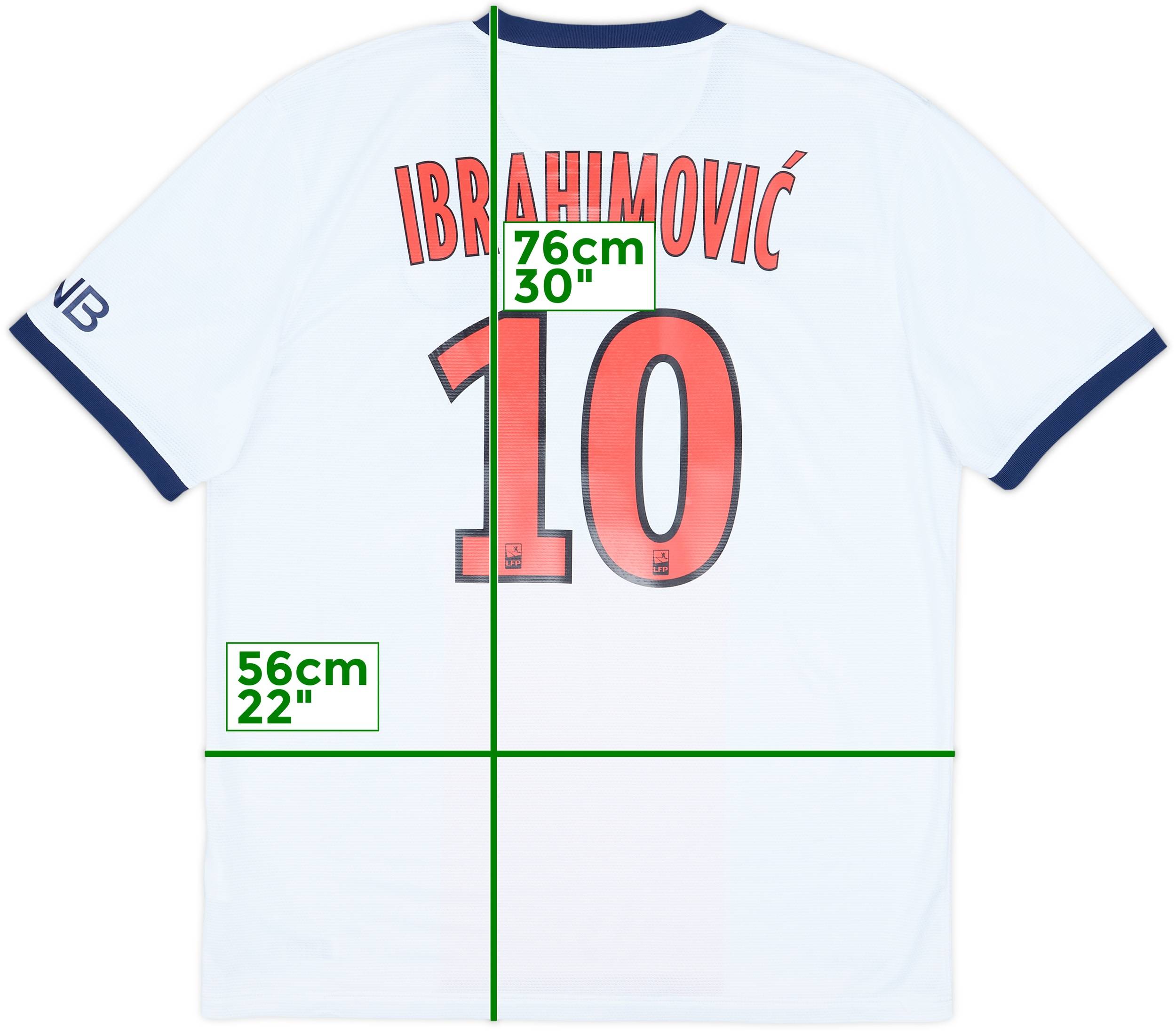 2013-14 Paris Saint-Germain Away Shirt Ibrahimovic #10 - 8/10 - (L)
