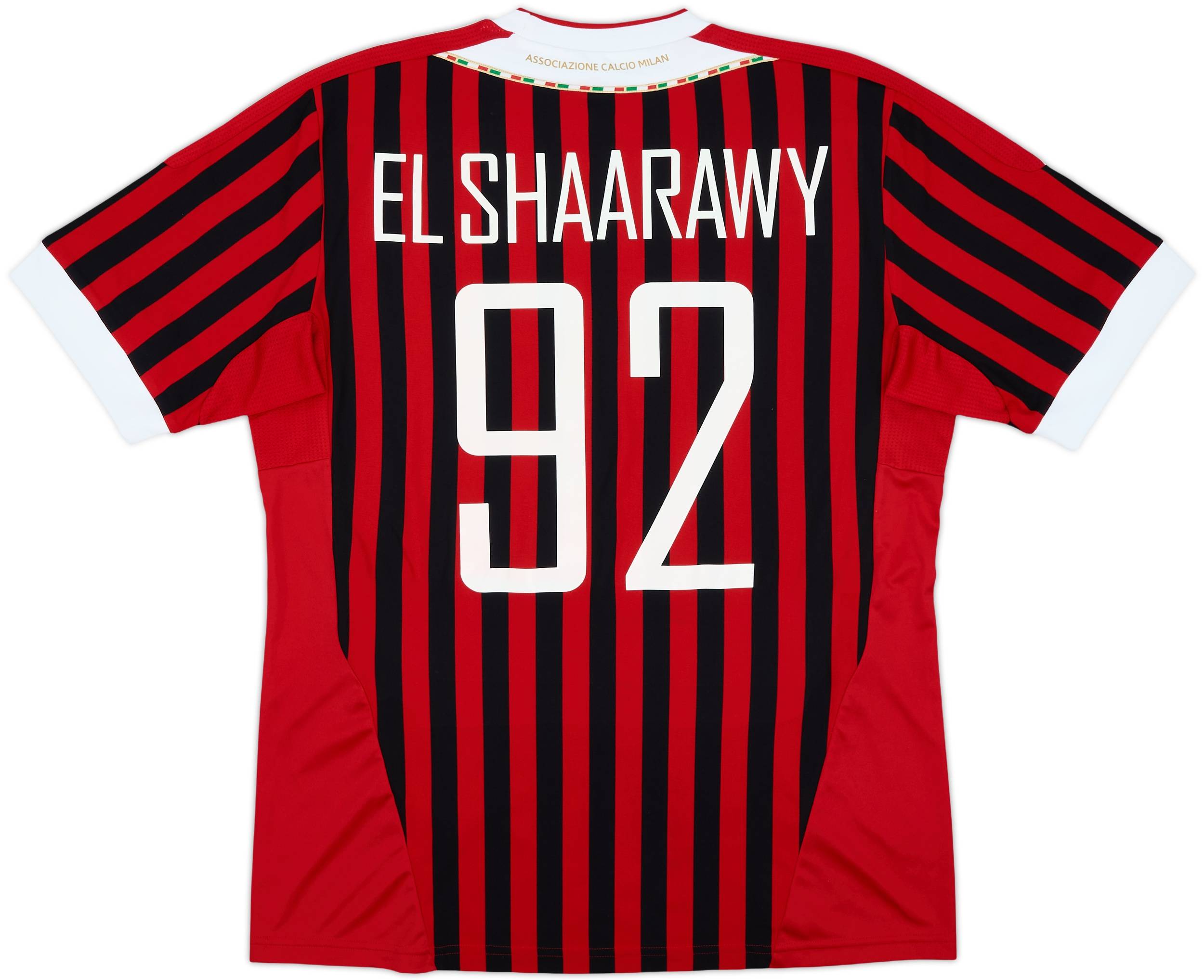 ACミラン EL SHARAWWY 92番 シャツ Mサイズ 2011-12 AC Milan Home Shirt El Shaarawy #92 - 8/10 - (L)