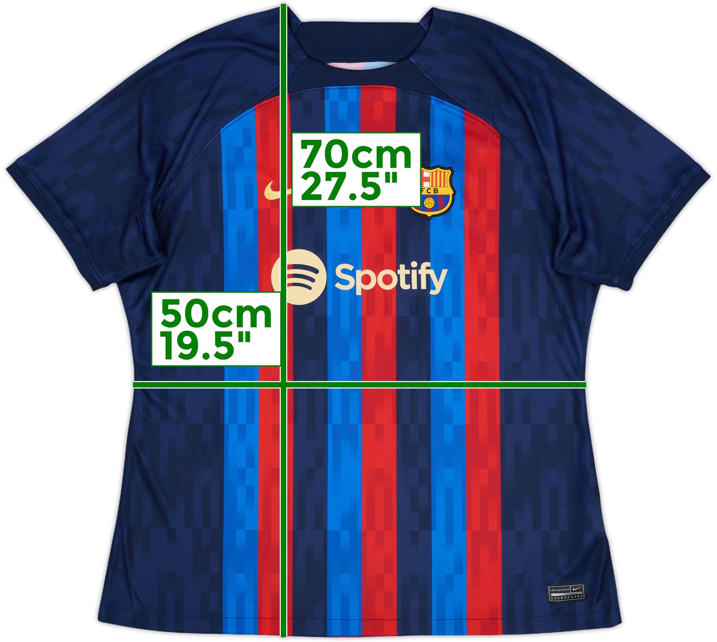 2022-23 Barcelona Home Shirt - 9/10 - (Women's XL)