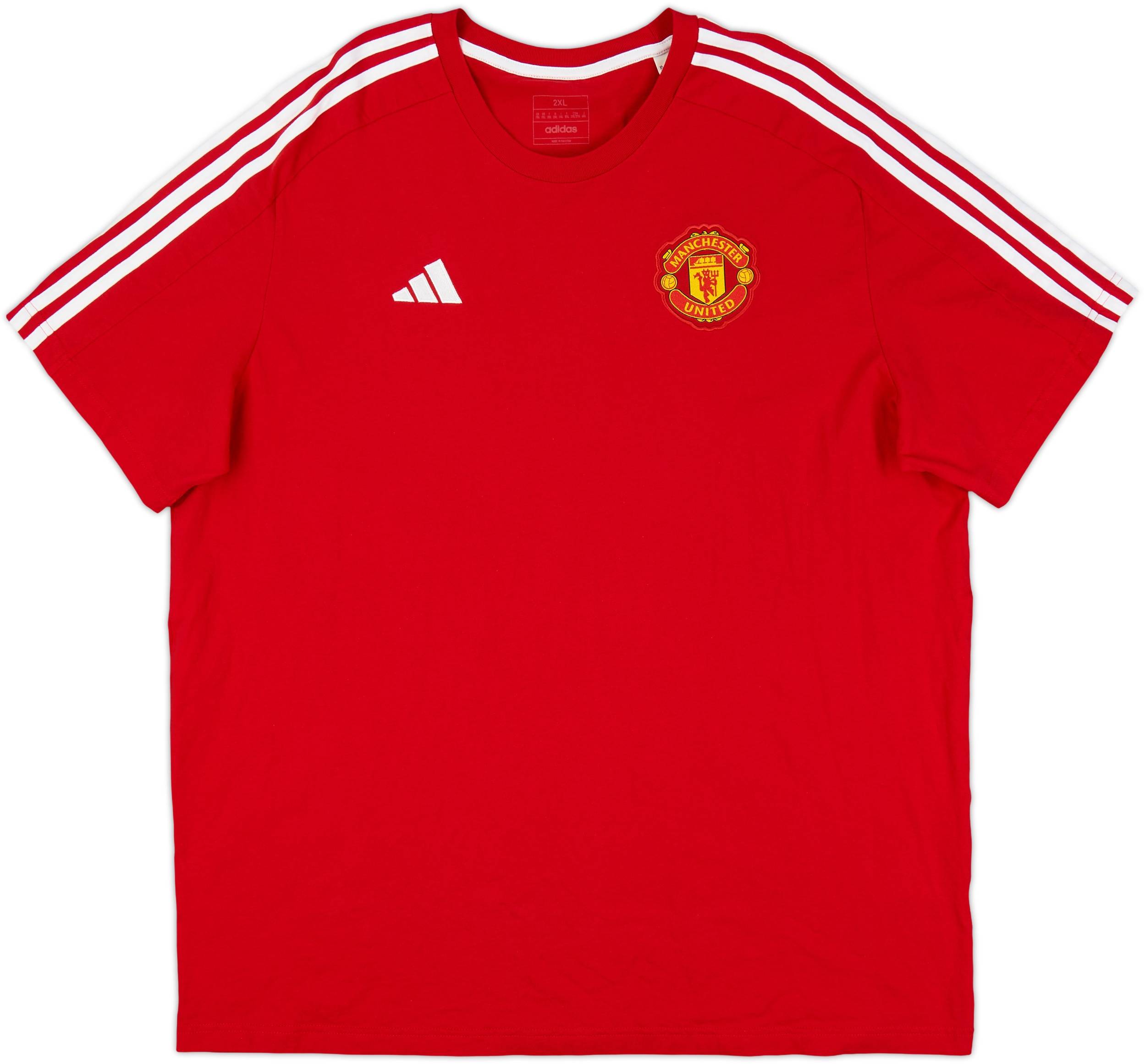 2025-26 Manchester United adidas Cotton Tee - 7/10 - (XXL)
