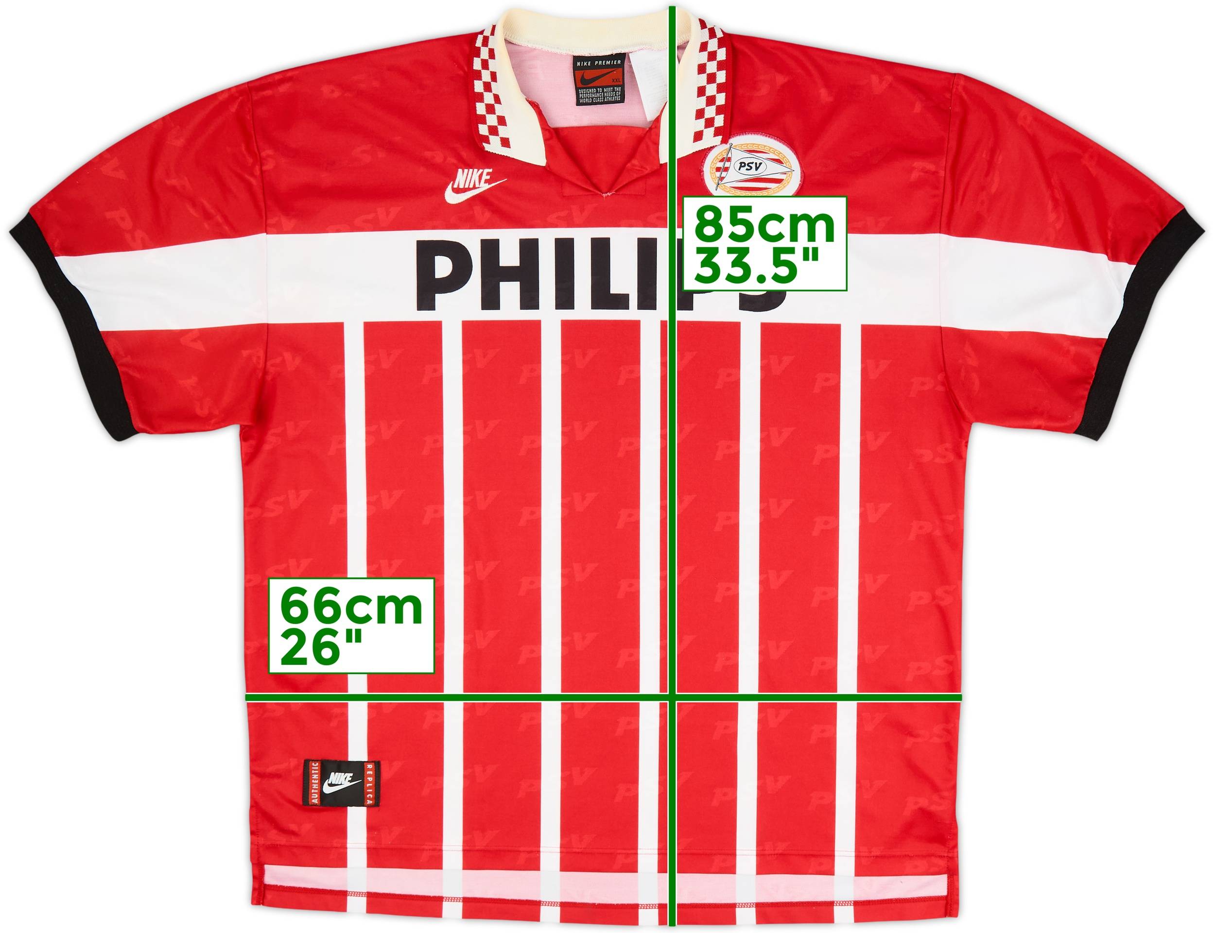 1995-96 PSV Home Shirt - 6/10 - (XXL)