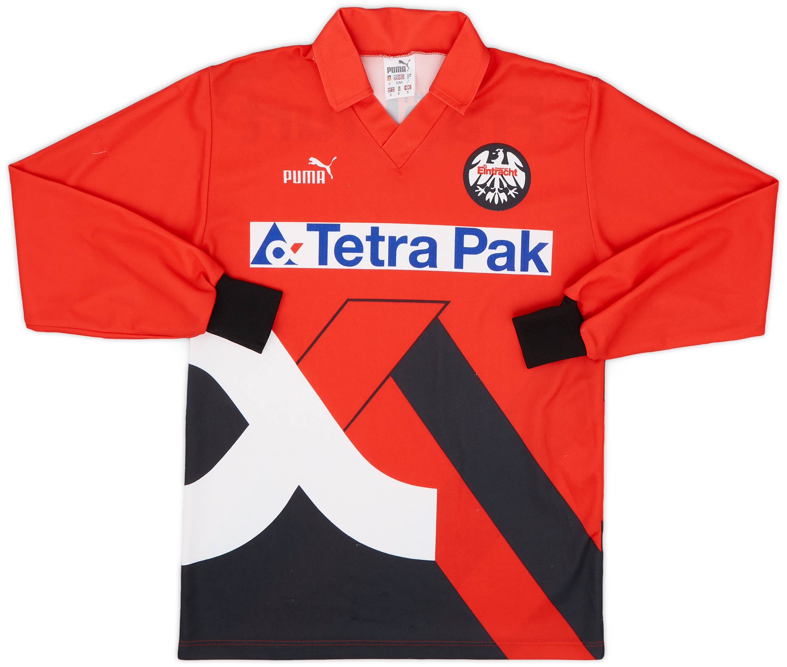 1993-94 Eintracht Frankfurt Home L/S Shirt - 9/10 - (S)