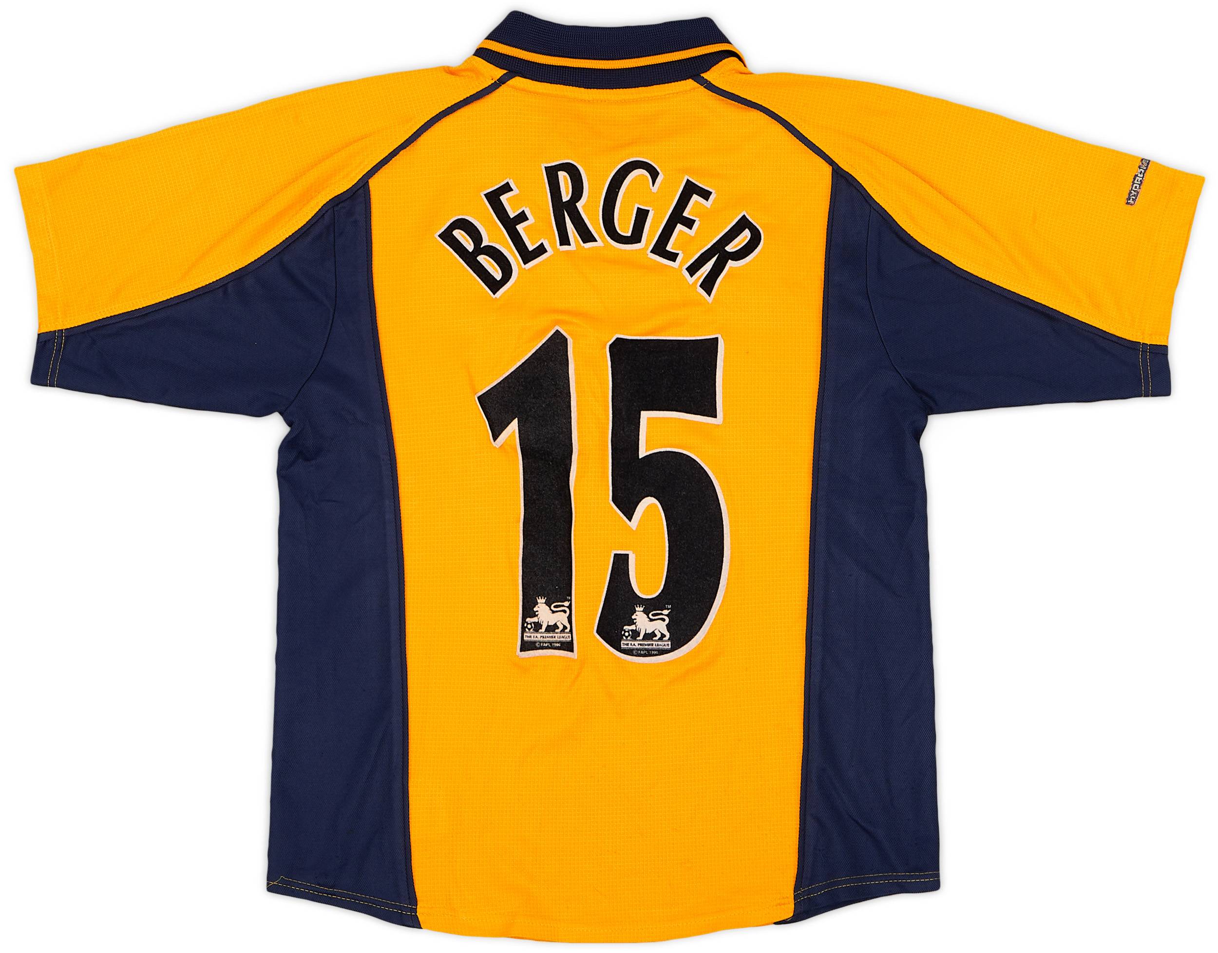 2000-02 Liverpool Away Shirt Berger #15 - 8/10 - (M.Boys)