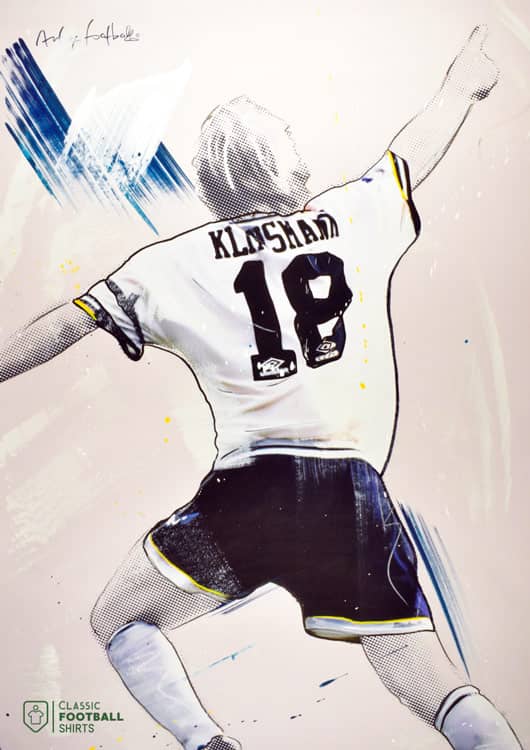 1994-95 Tottenham Klinsmann CFS x AoF A3 Print/Poster