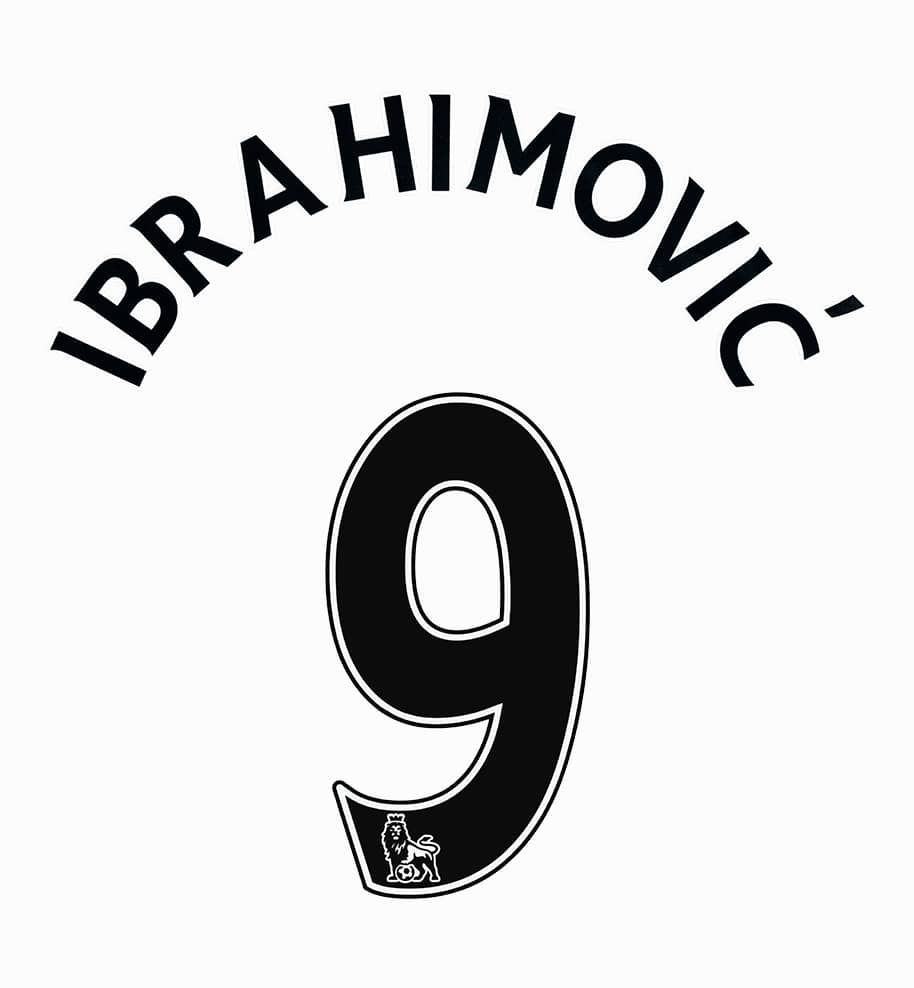 2016-17 Manchester United Third Ibrahimovic #9 Name Set Junior