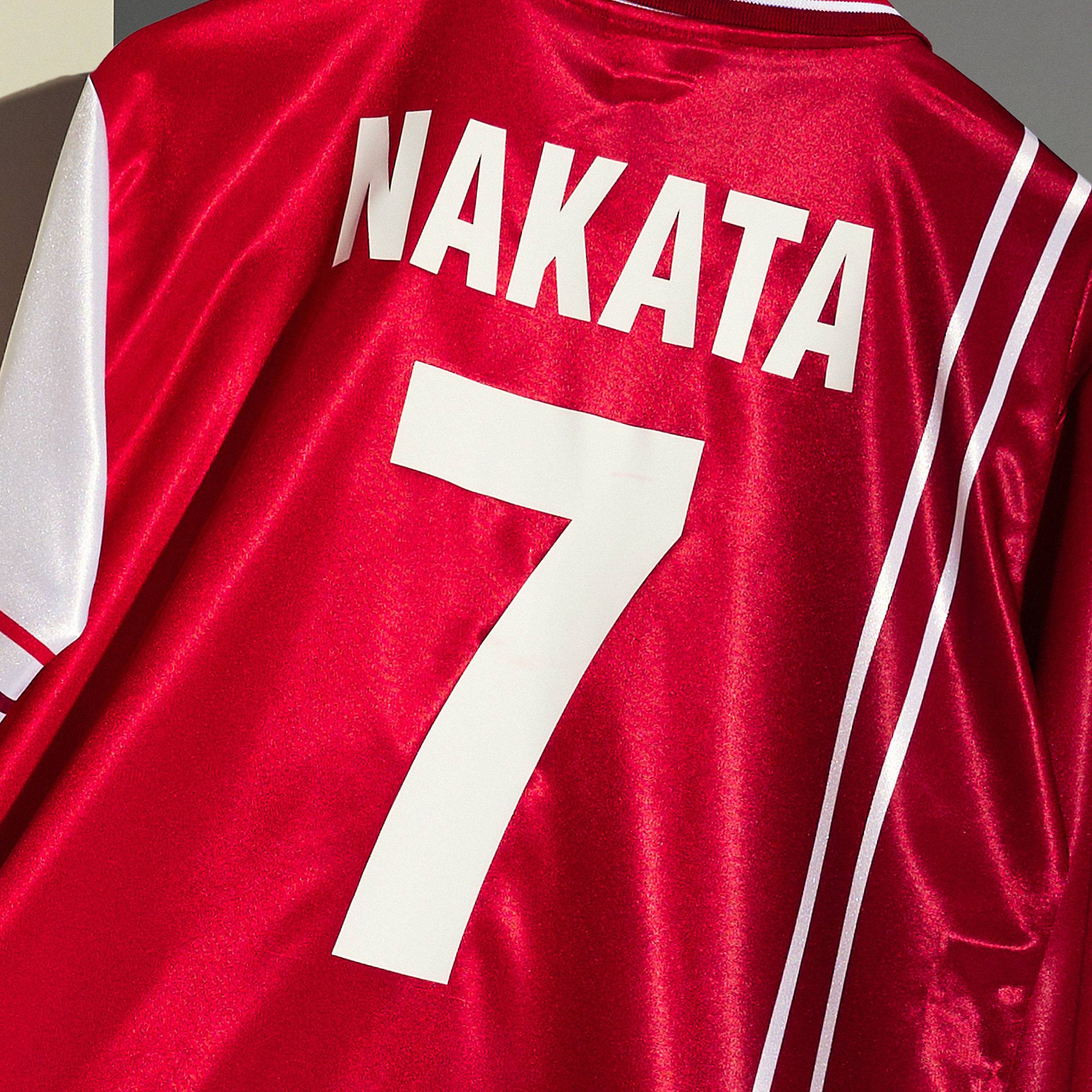 1998-99 Perugia Home L/S Shirt Nakata #7 - 8/10 - (L)