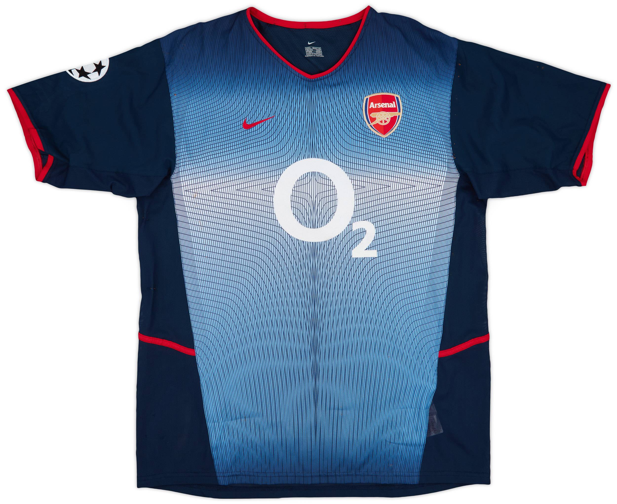 2002-03 Arsenal Match Issue Champions League Away Shirt Pires #7