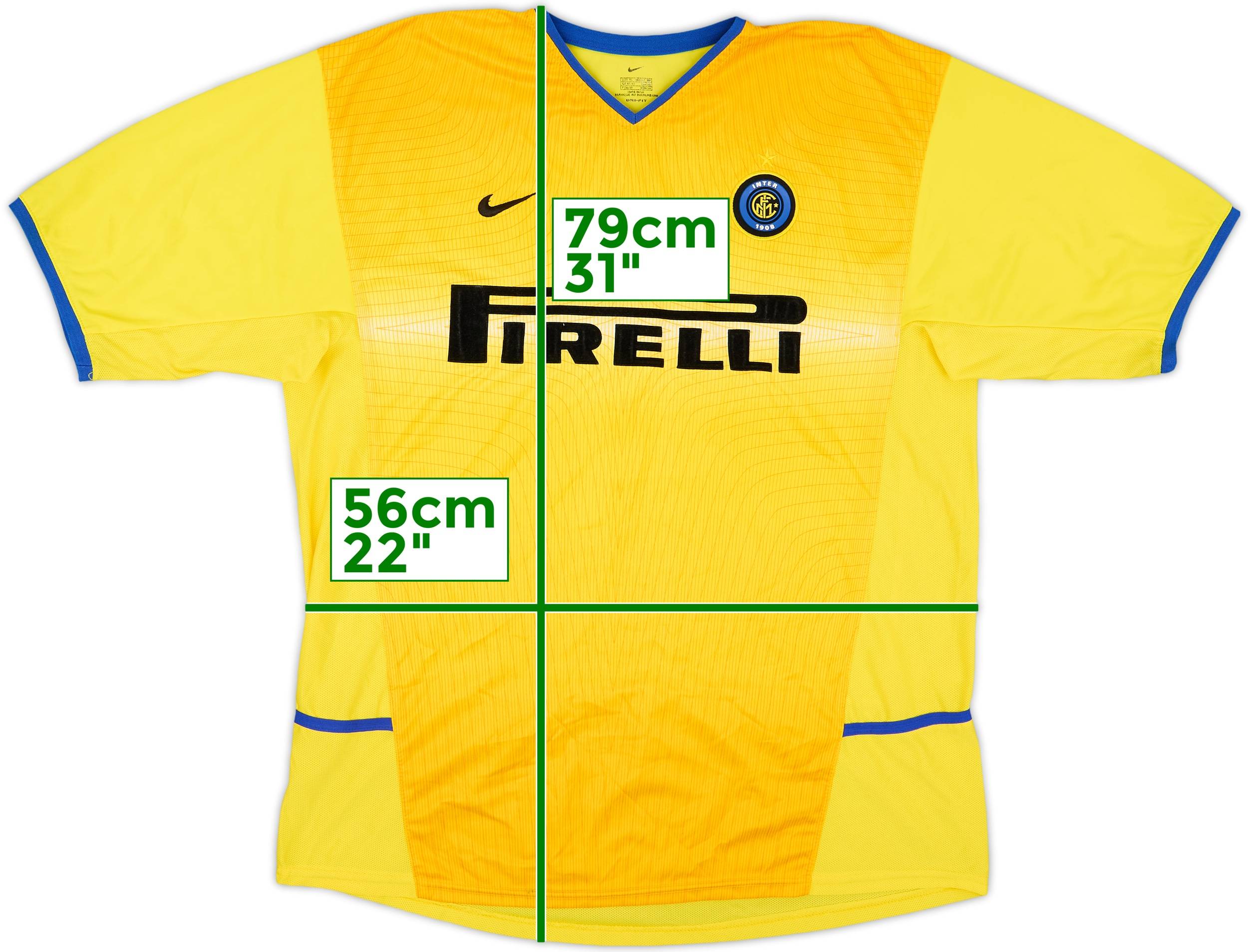 2002-03 Inter Milan Third Shirt J.Zanetti #4 - 9/10 - (XL)