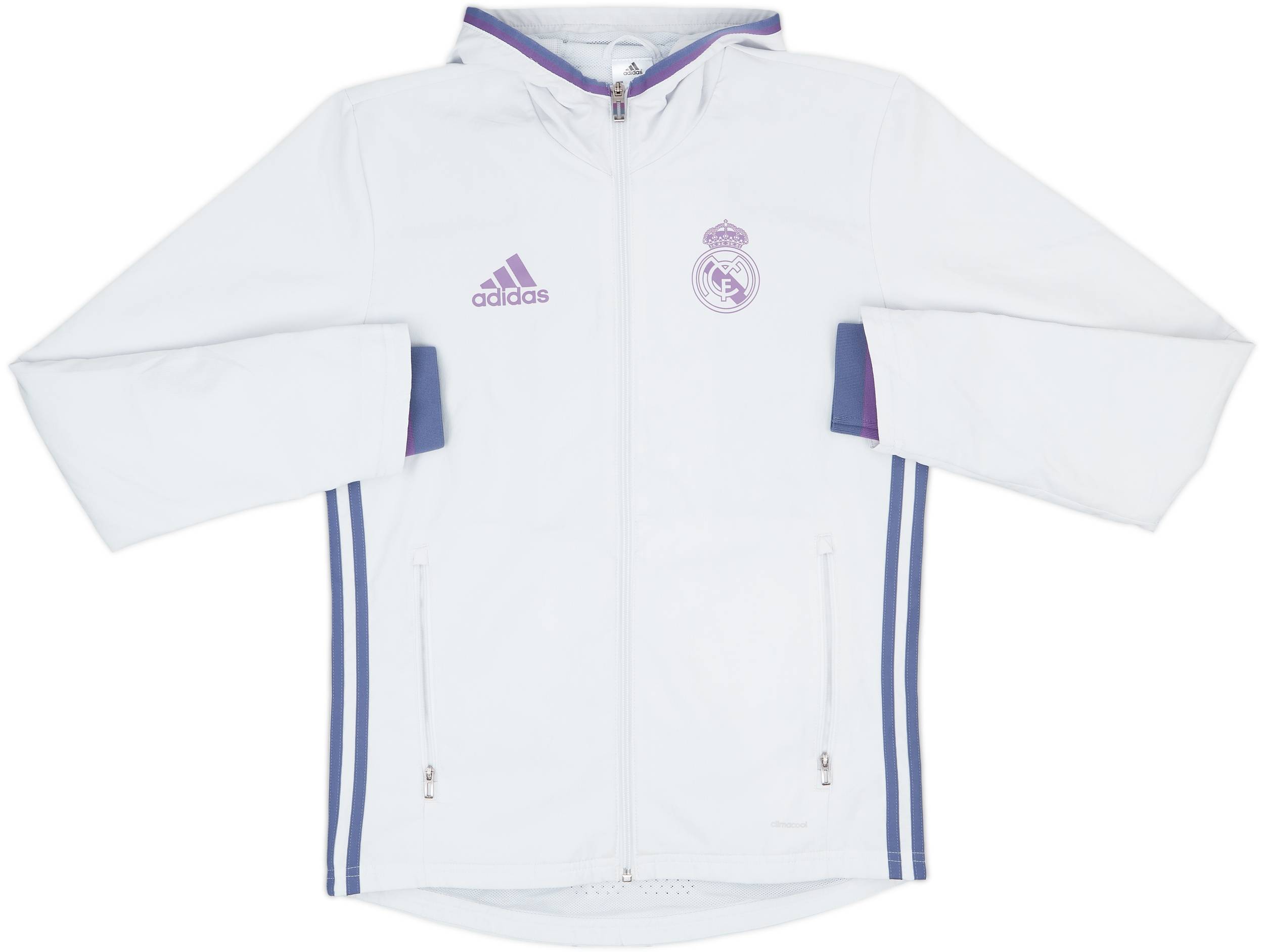2016-17 Real Madrid adidas Hooded Track Jacket - 7/10 - (XS)