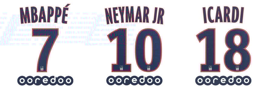 2019-20 Paris Saint-Germain Third Name Set