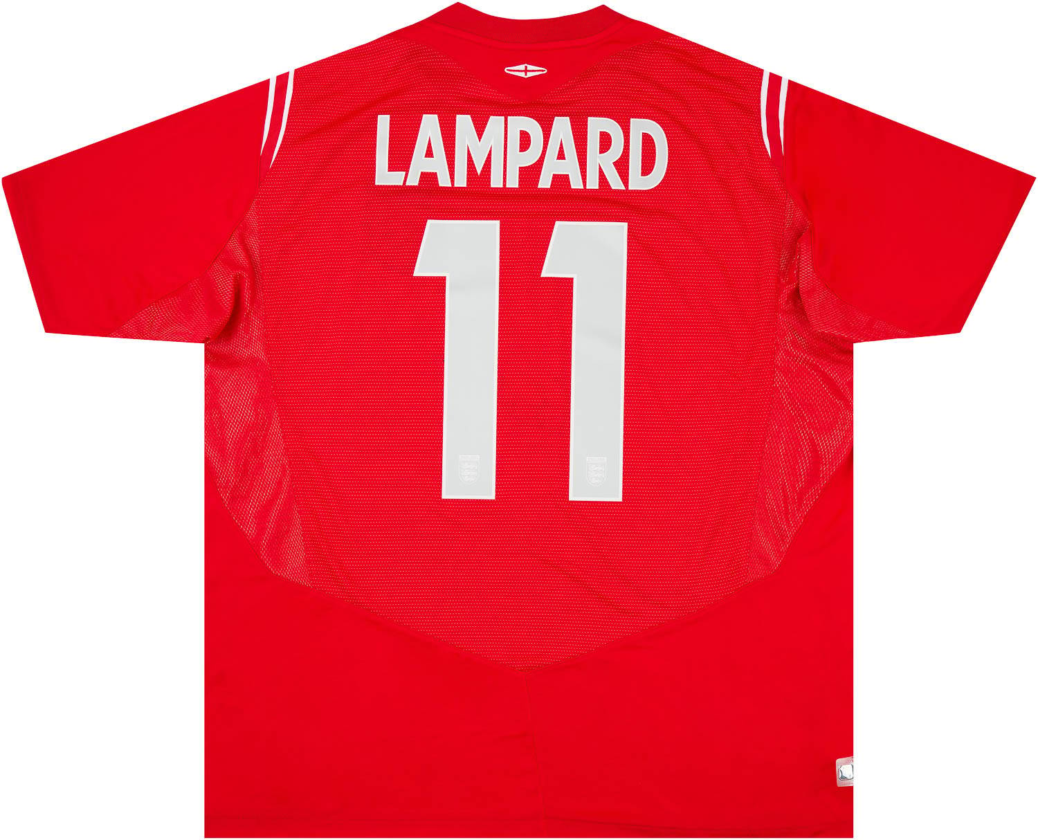 2004-06 England Signed Away Shirt Lampard #11 XL