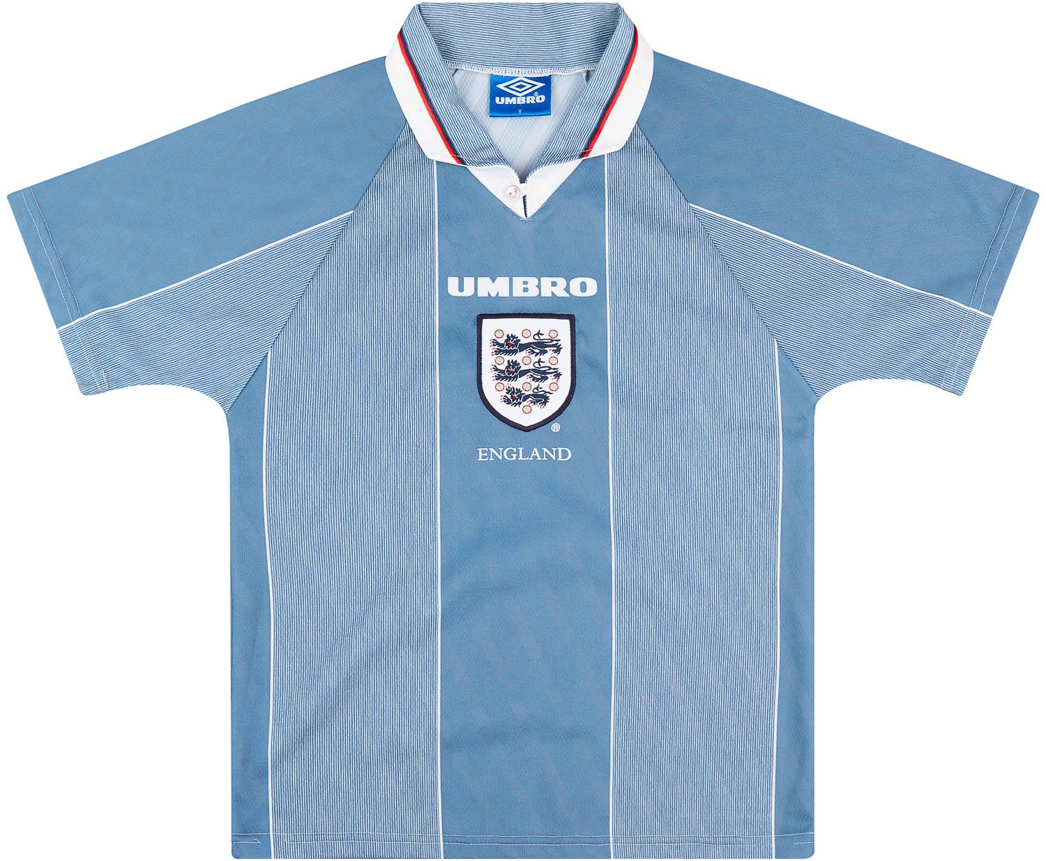 1996-97 England Away Shirt - 8/10 - (Y)