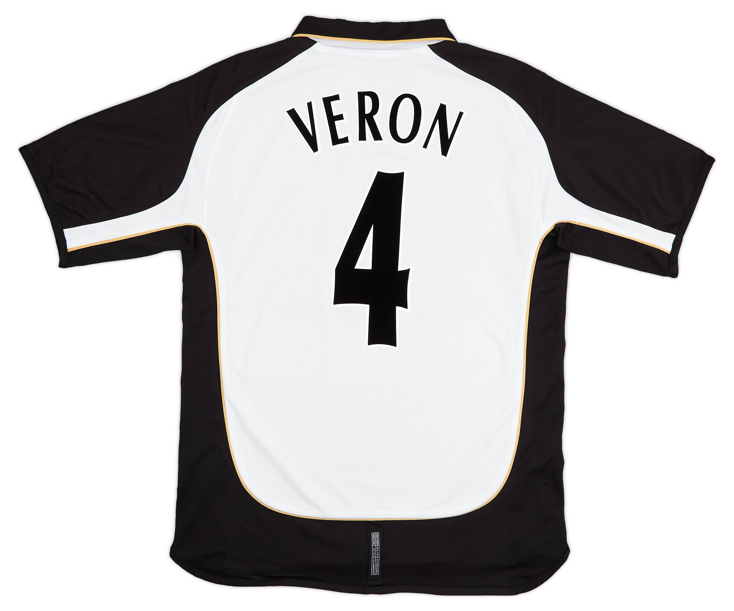 2001-02 Manchester United Centenary Away/Third Shirt Veron #4 - 8/10 - (L)