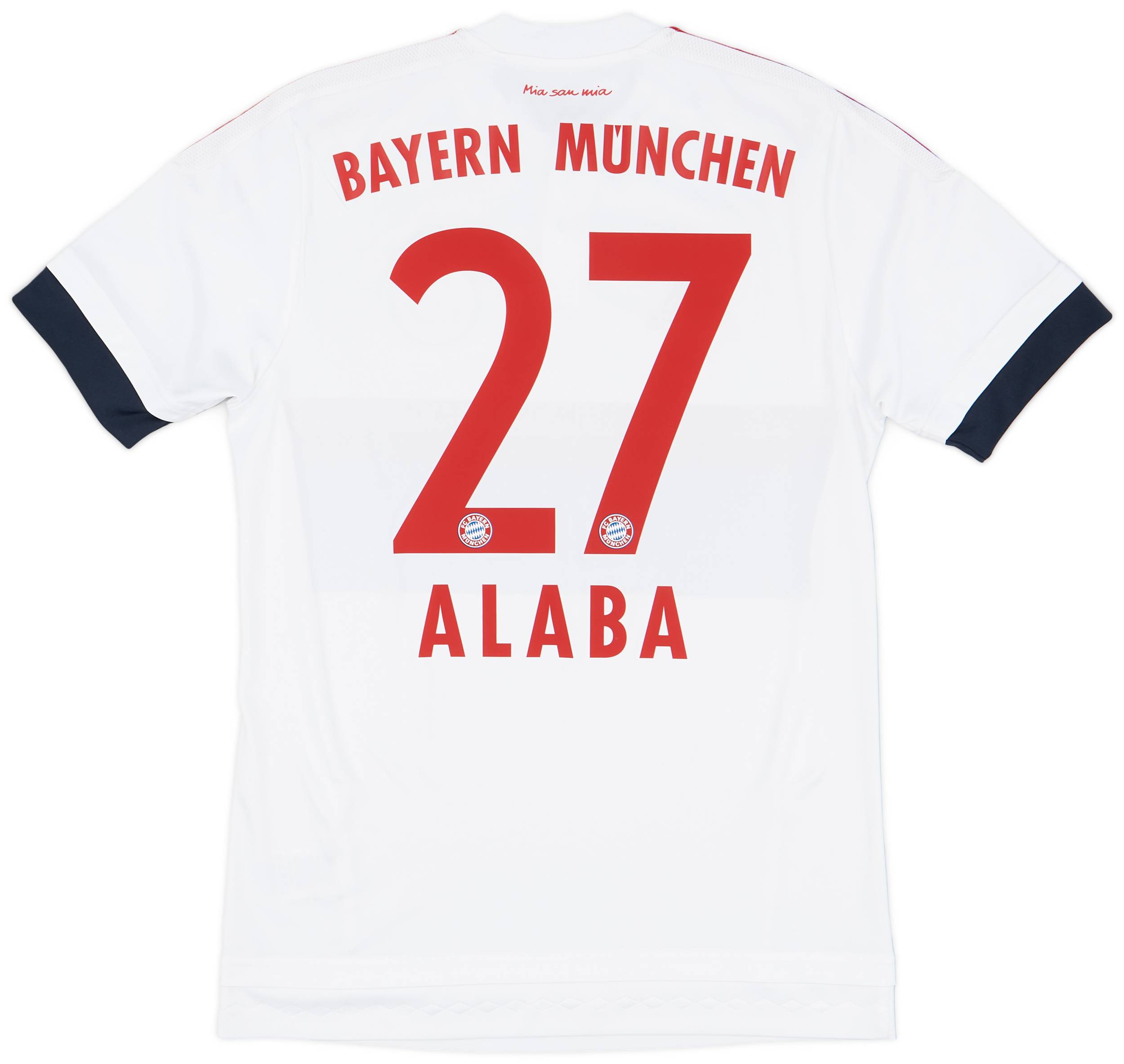 2015-16 Bayern Munich Away Shirt Alaba #27 - 9/10 - (S)