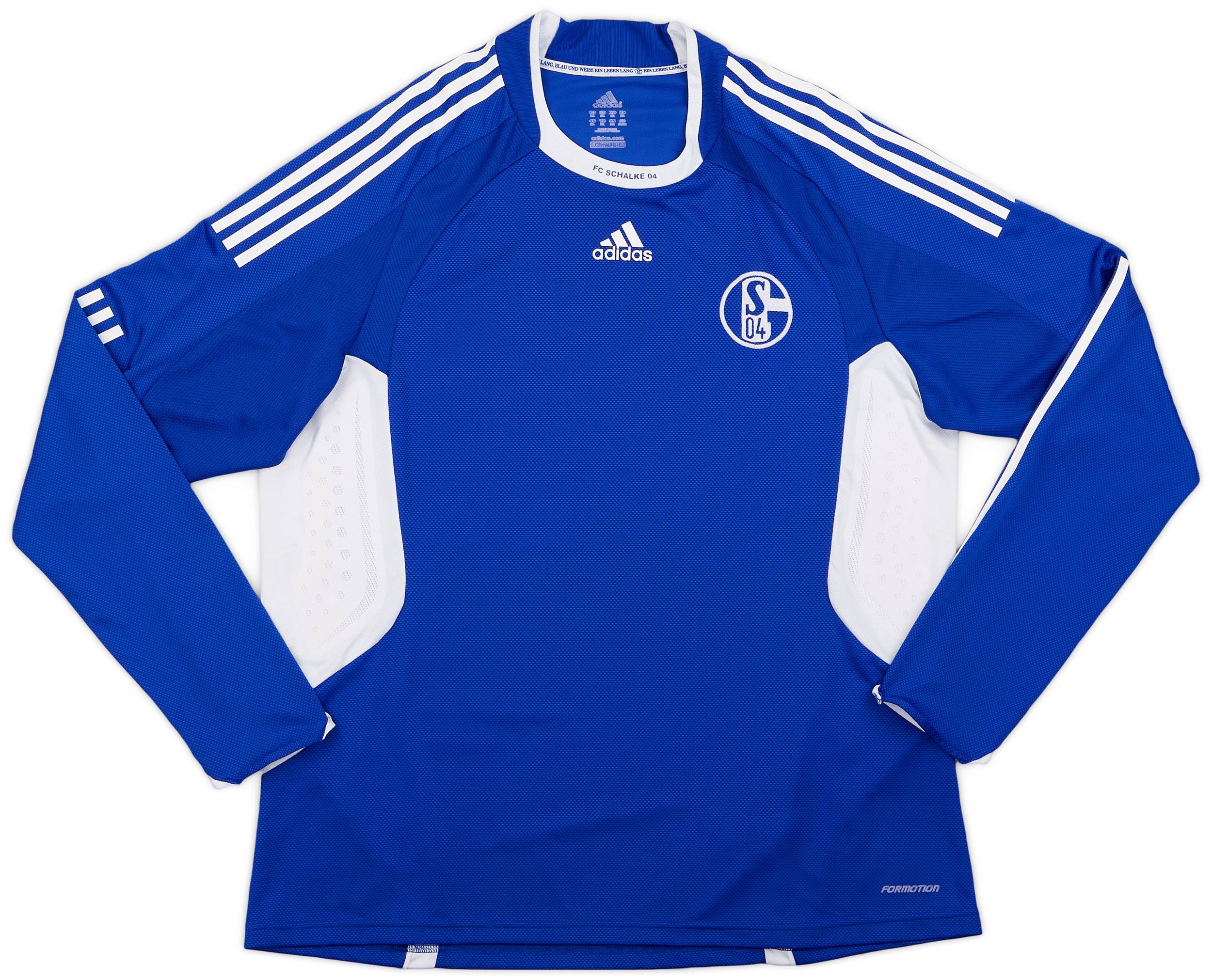 2008-09 Schalke Player Issue L/S Home Shirt - 8/10 - (XXL)