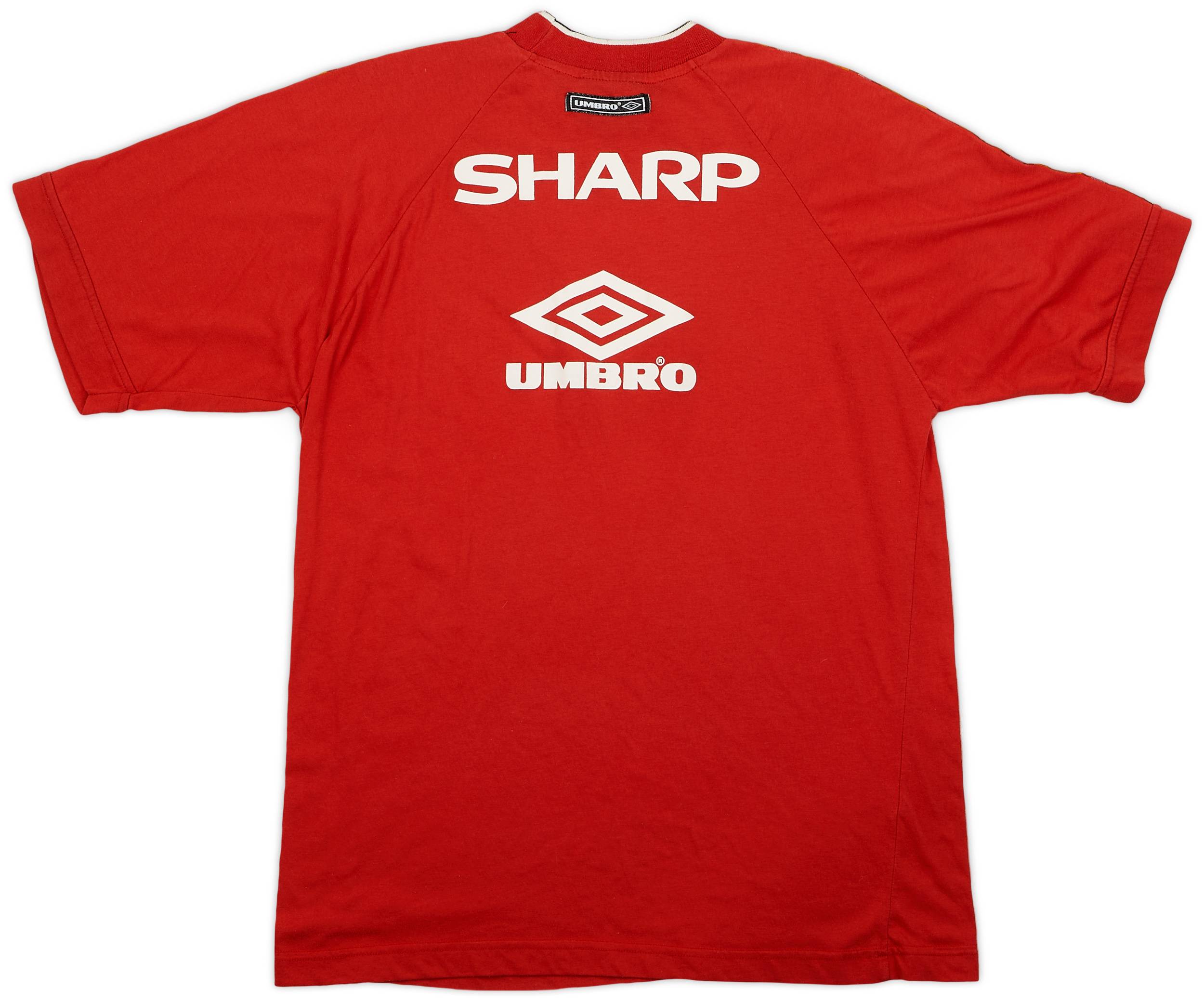 1996-97 Manchester United Umbro Training Shirt - 8/10 - (L)