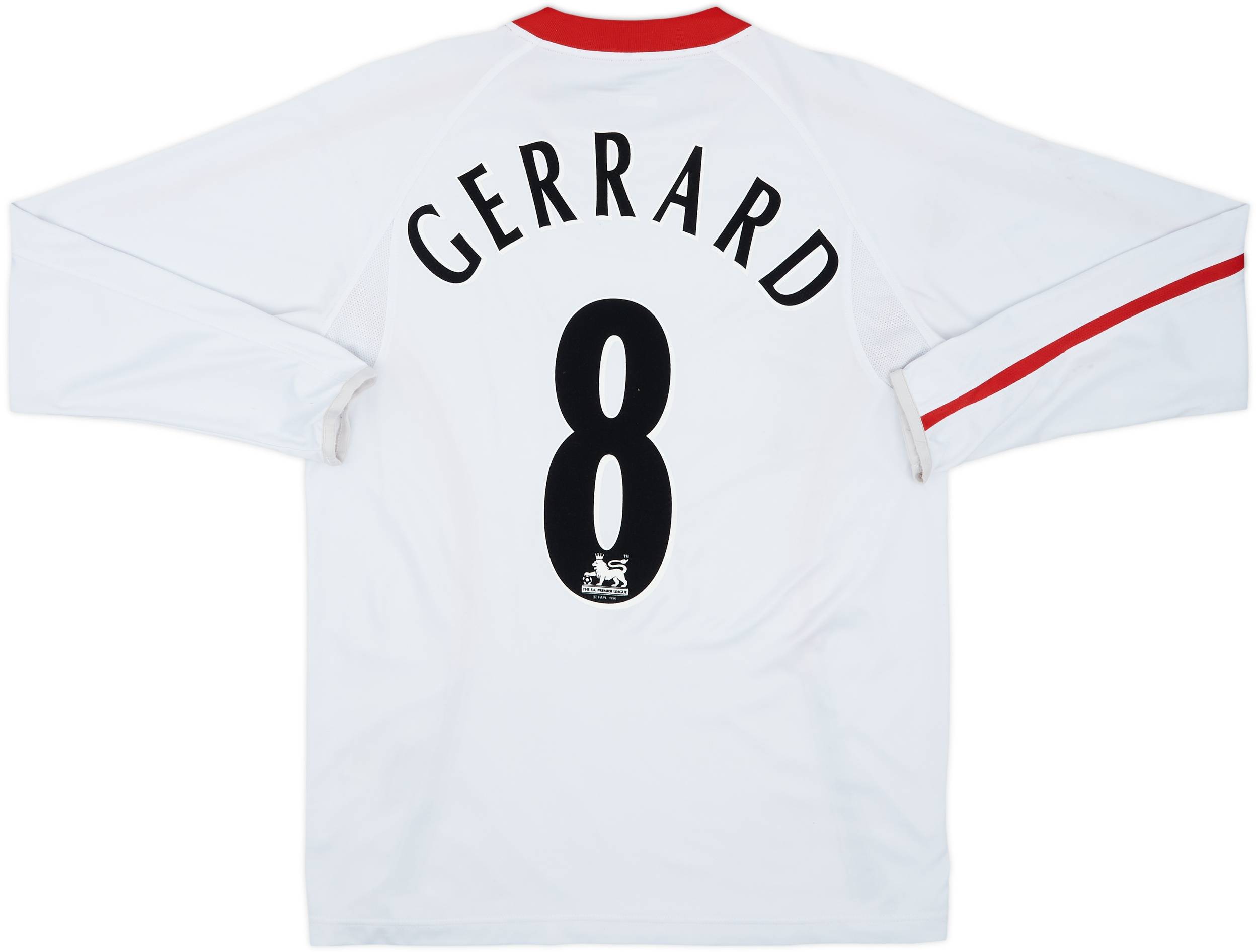 2005-06 Liverpool Away L/S Shirt Gerrard #8 - 7/10 - (M)