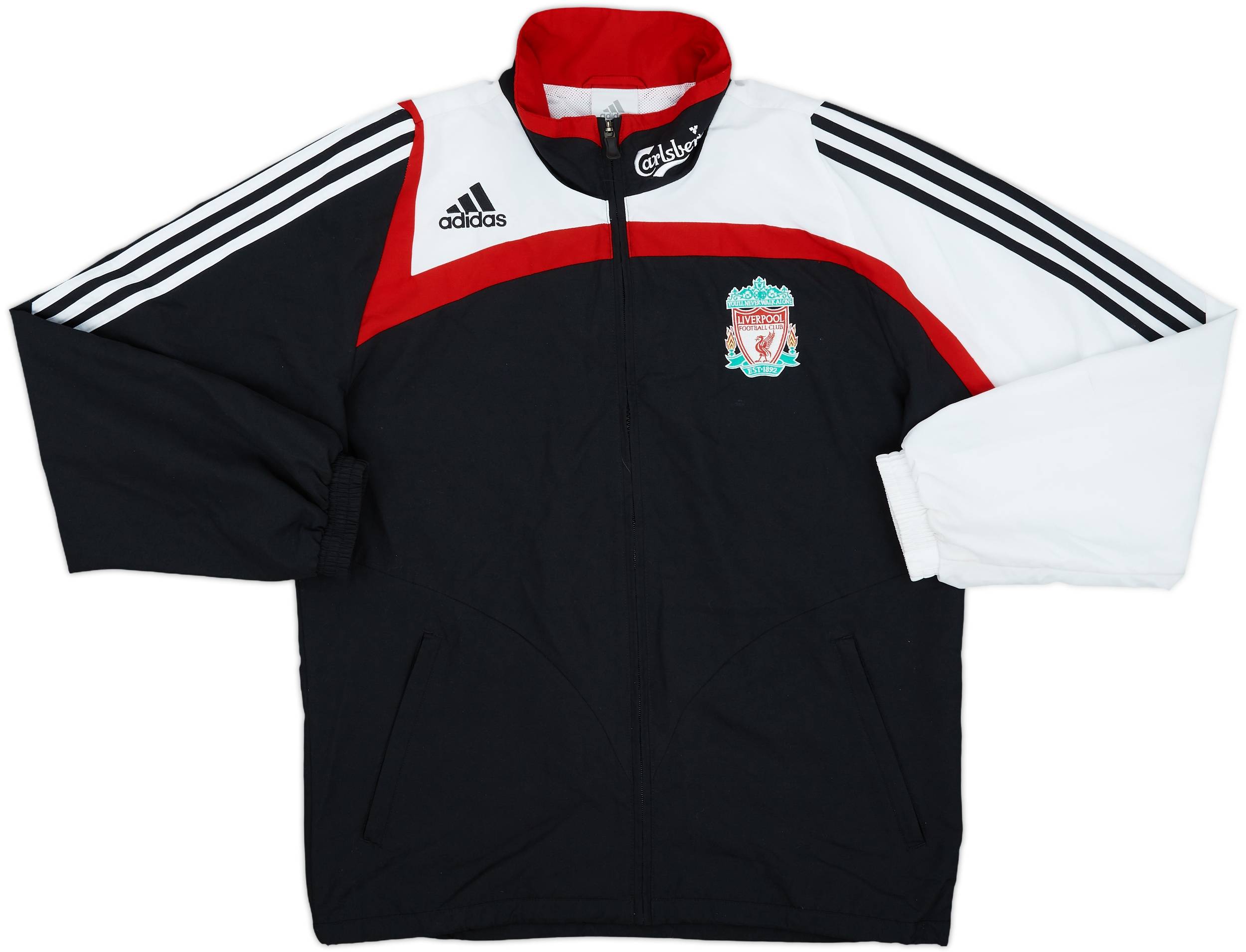 2007-08 Liverpool adidas Track Jacket - 7/10 - (M)