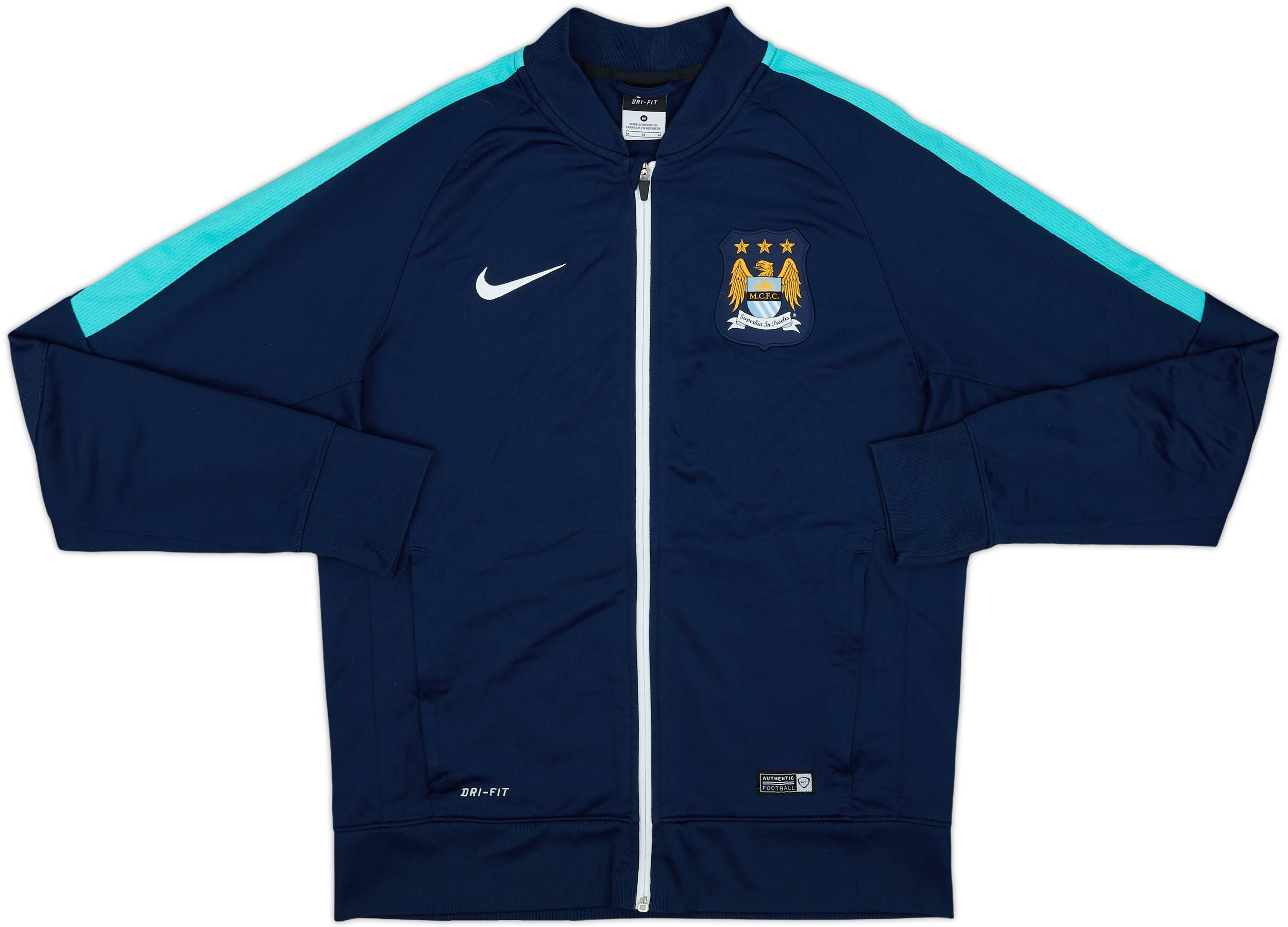 2015-16 Manchester City Nike Track Jacket - 8/10 - (M)