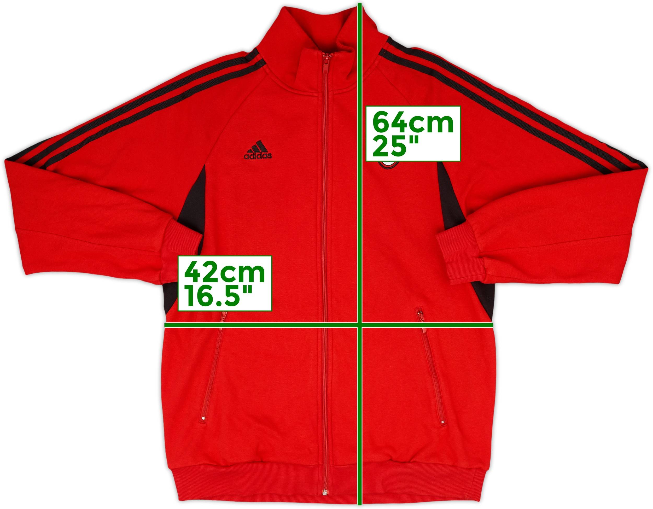 2008-09 AC Milan adidas Track Jacket - 9/10 - (M)