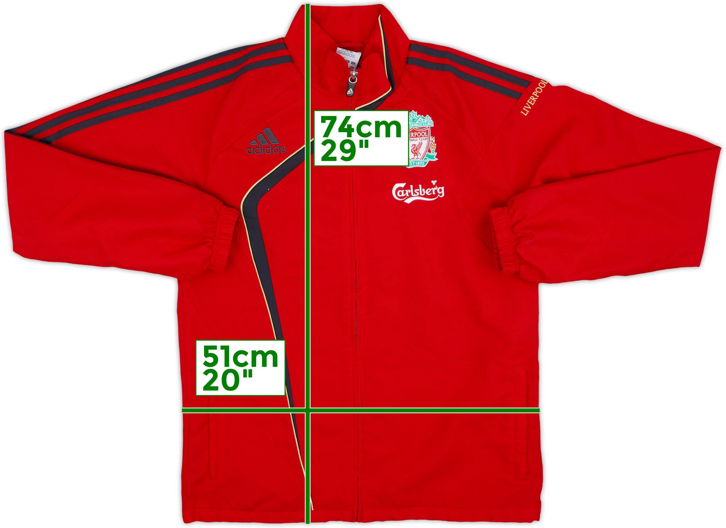 2009-10 Liverpool adidas Track Jacket - 10/10 - (S)