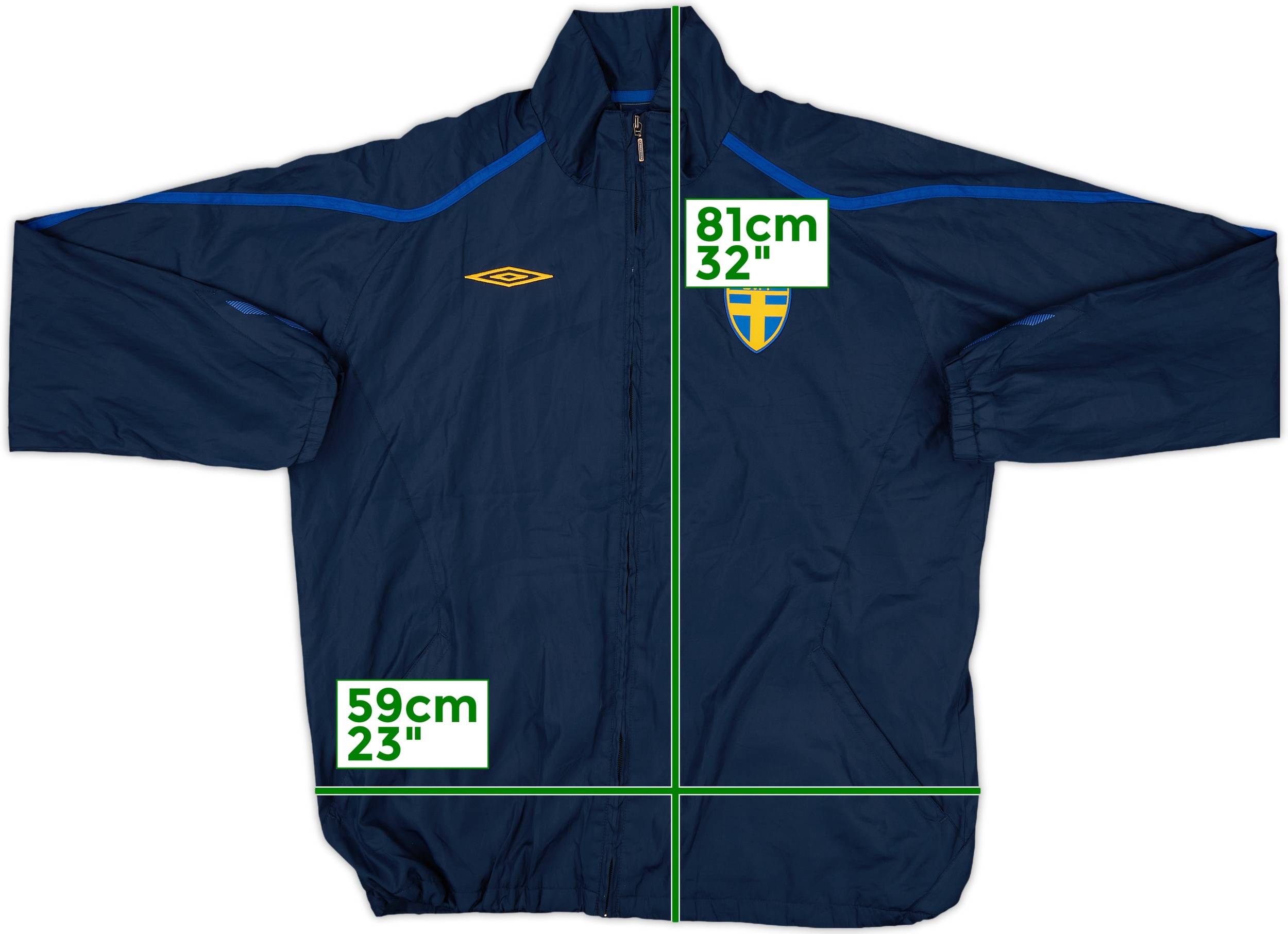 2008-09 Sweden Umbro Track Jacket - 8/10 - (L)