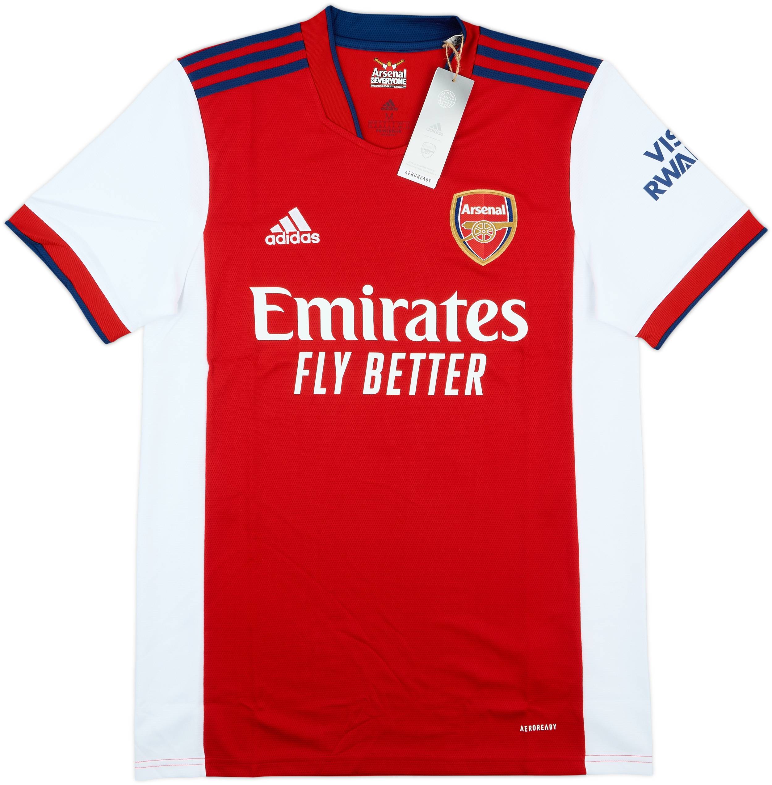 アーセナル 22/23 ØDEGAARD 8番 半袖シャツ 2021-22 Arsenal Home Shirt Odegaard #8 (M)