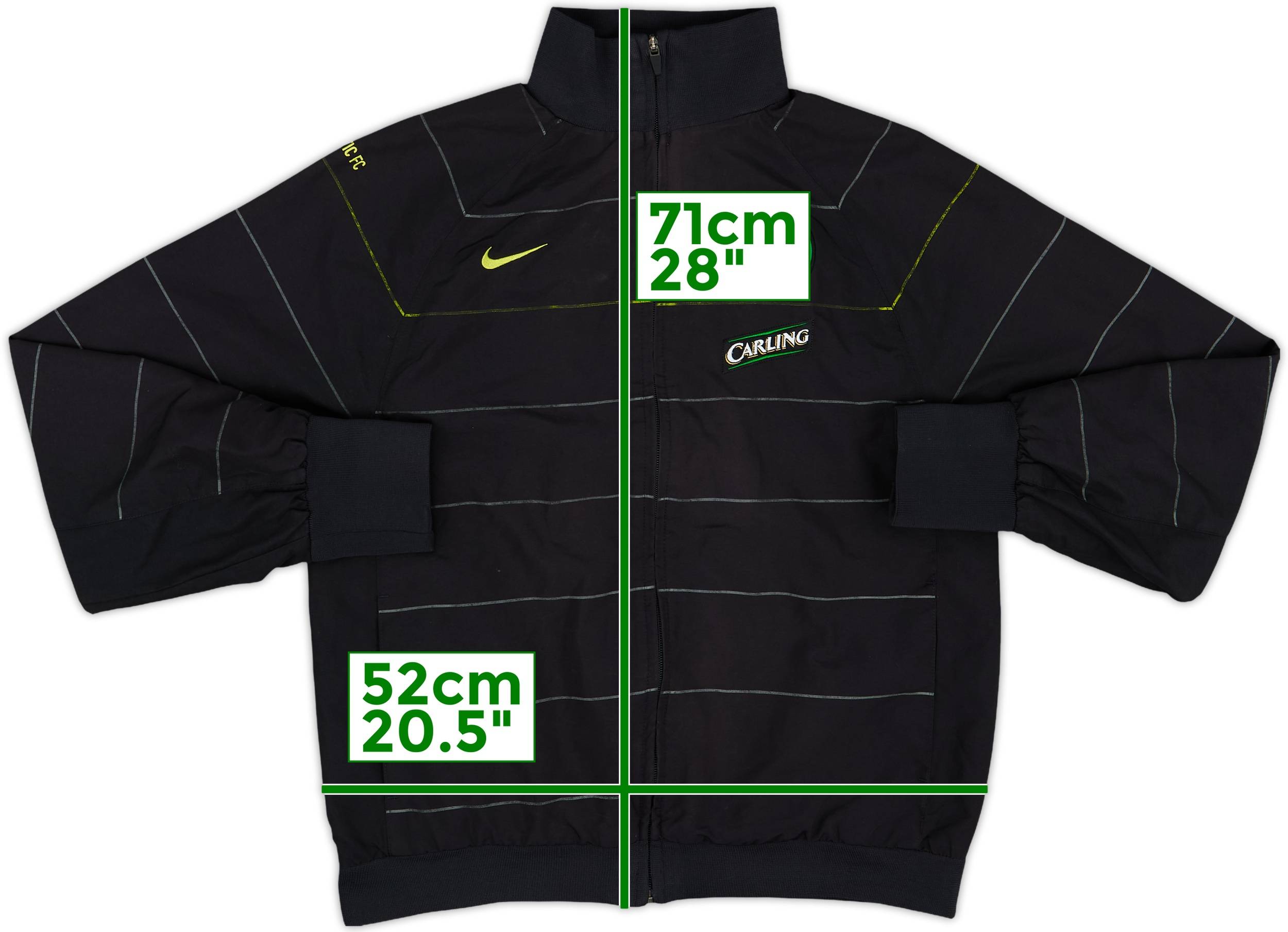 Nike Celtic FC DRI-FIT ジャージ 2013-14 Celtic Nike Training Shirt - 4/10 - (M)