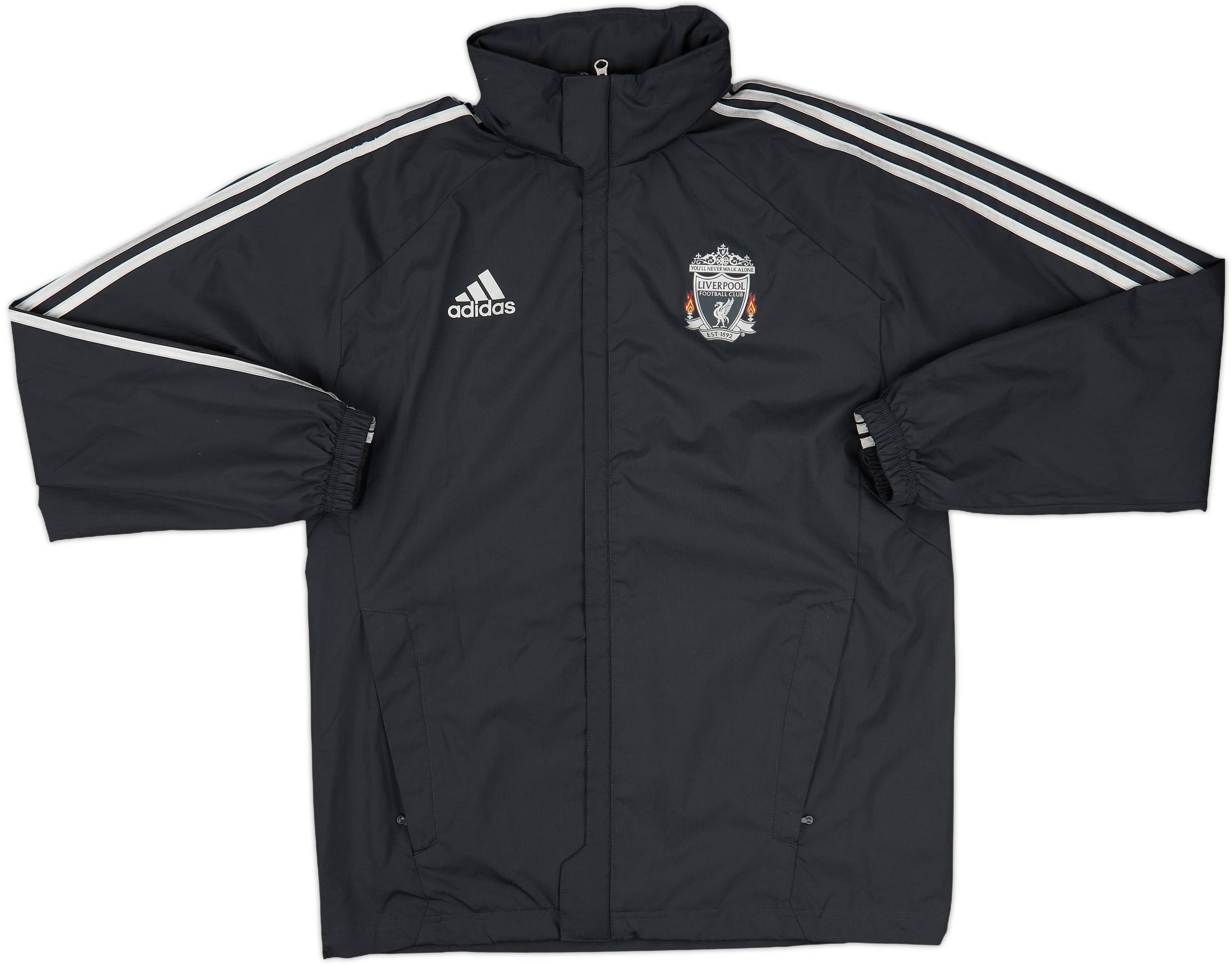 2011-12 Liverpool adidas Hooded Rain Jacket - 8/10 - (M)