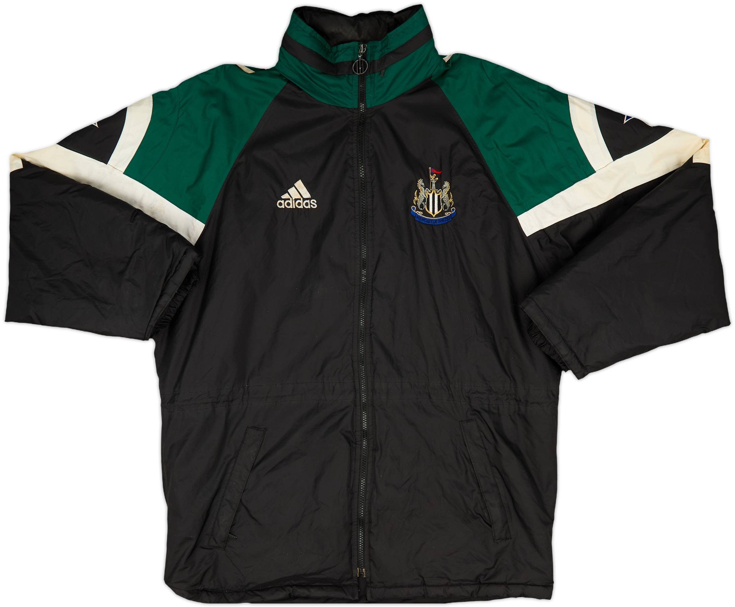 1997-99 Newcastle adidas Padded Bench Coat - 5/10 - (M)