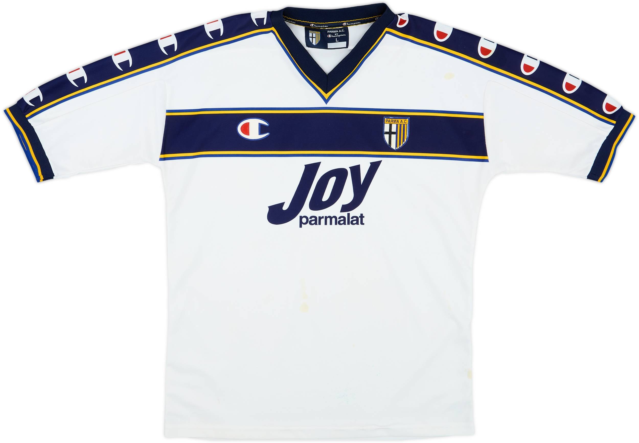 ウェア 2001/2002 PARMA A.C. AWAY FOOTBALL SHIRT 2001-02 Parma Away Shirt - 6/10 - (L)