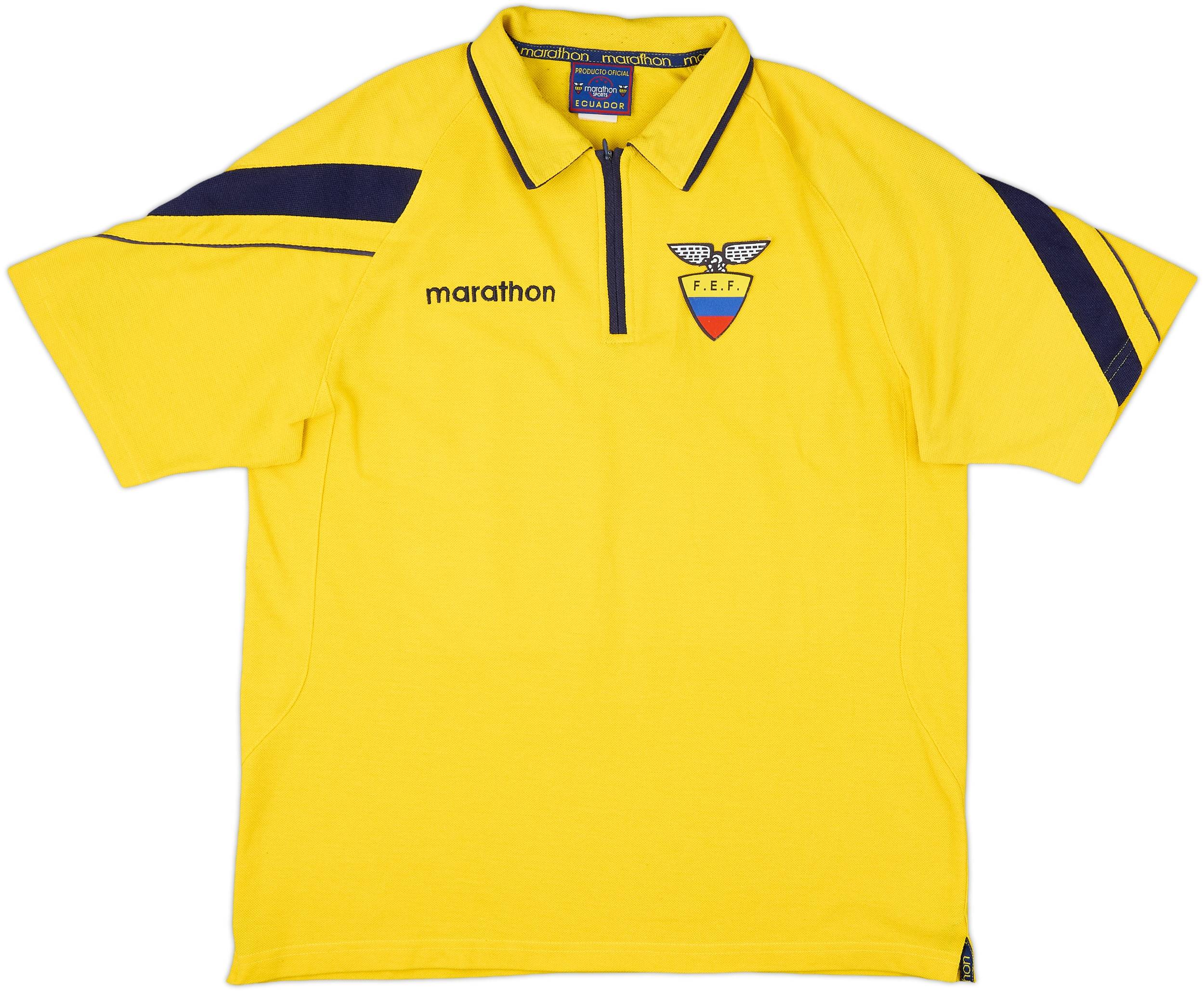 2002-03 Ecuador Marathon 1/4 Zip Polo Shirt - 9/10 - (L)