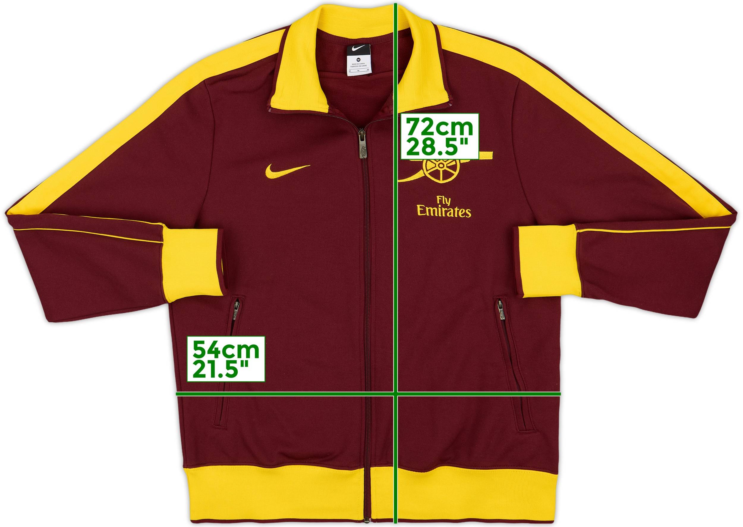 ウェア Nike Arsenal 2010-11 Arsenal Nike N98 Track Jacket - 9/10 - (M)