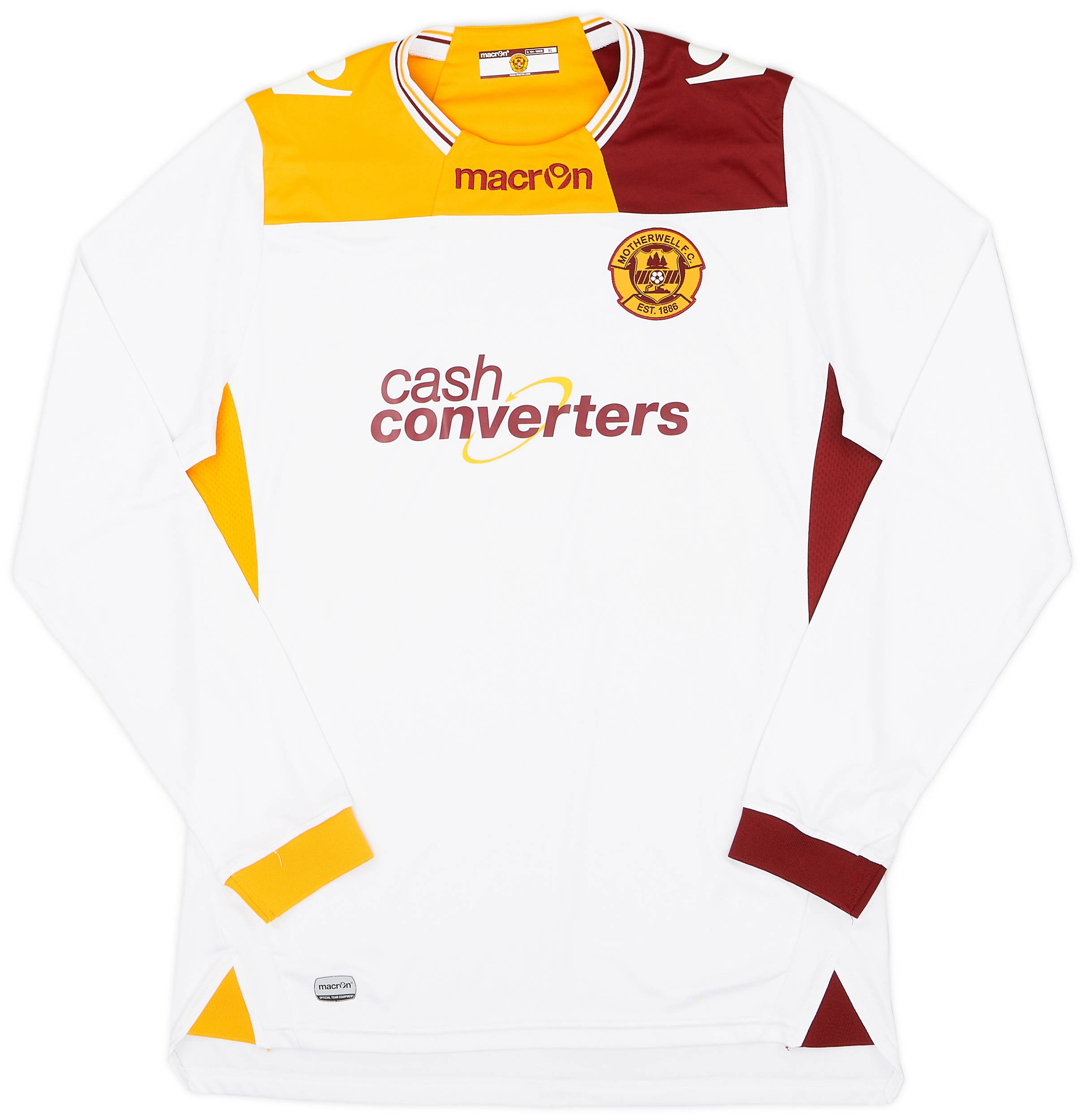 2014-15 Motherwell Away L/S Shirt - 9/10 - (XL)