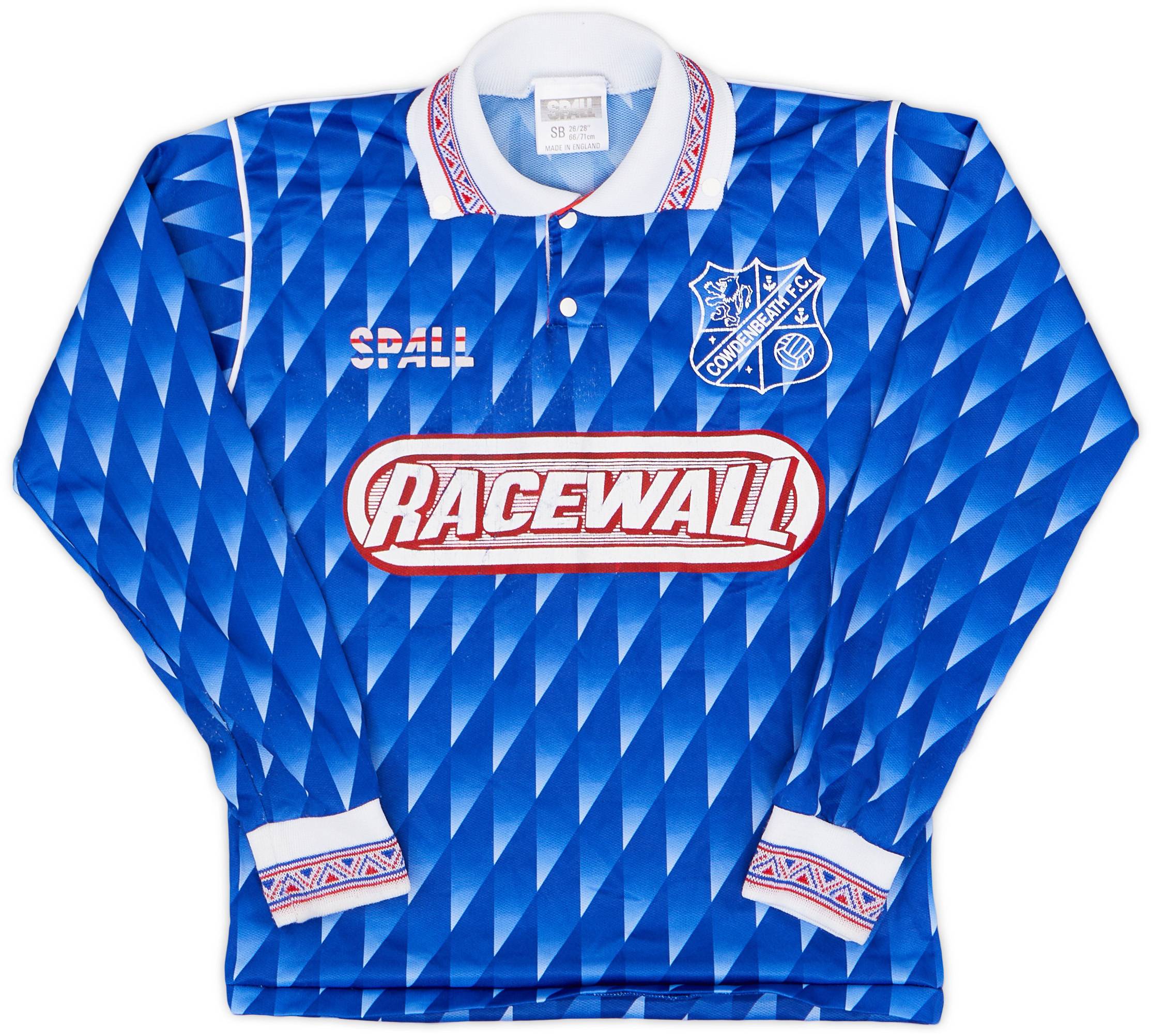 1991-93 Cowdenbeath Home L/S Shirt - 7/10 - (S.Boys)