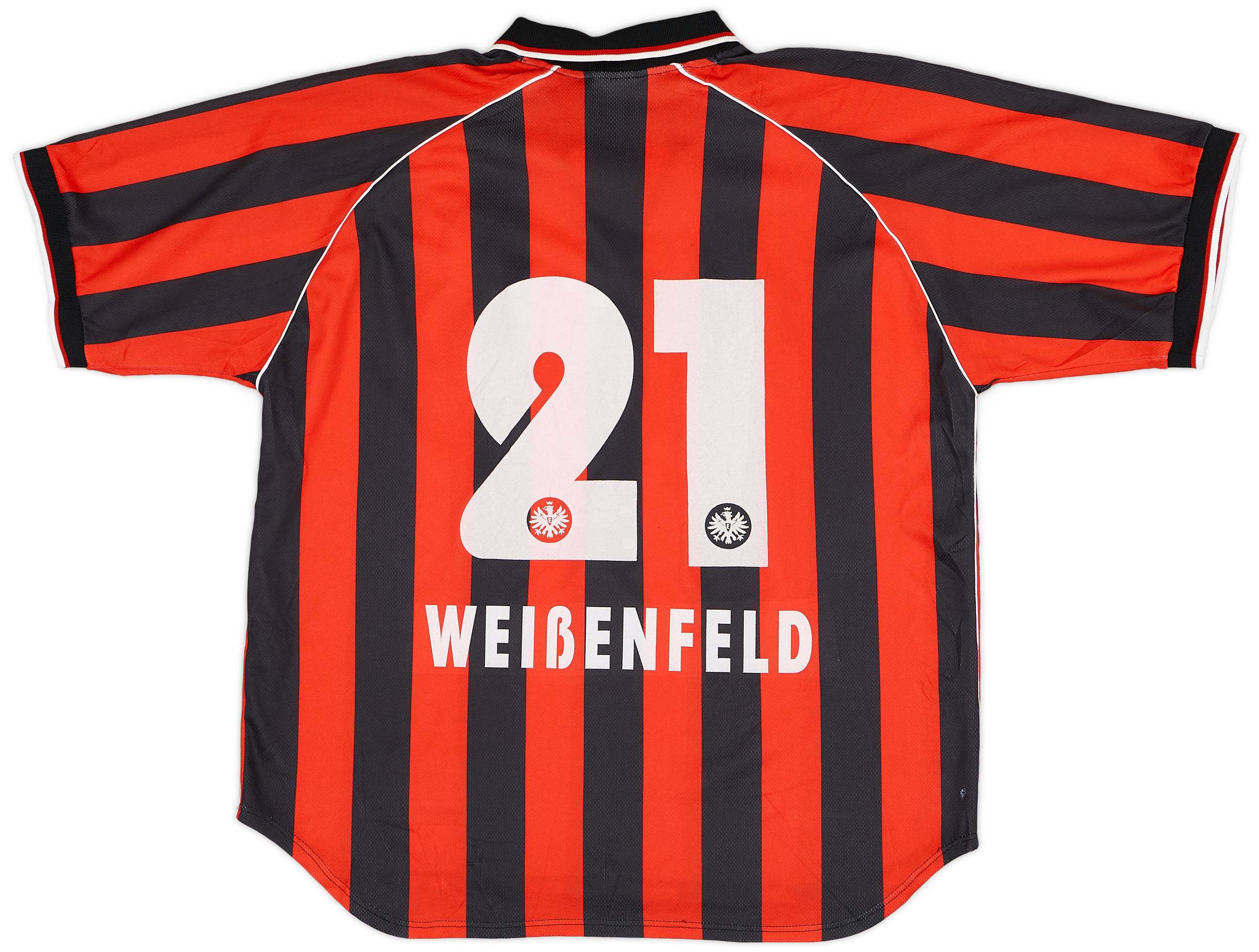 2001-03 Eintracht Frankfurt Home Shirt Weißenfeldt #21 - 8/10 - (L)