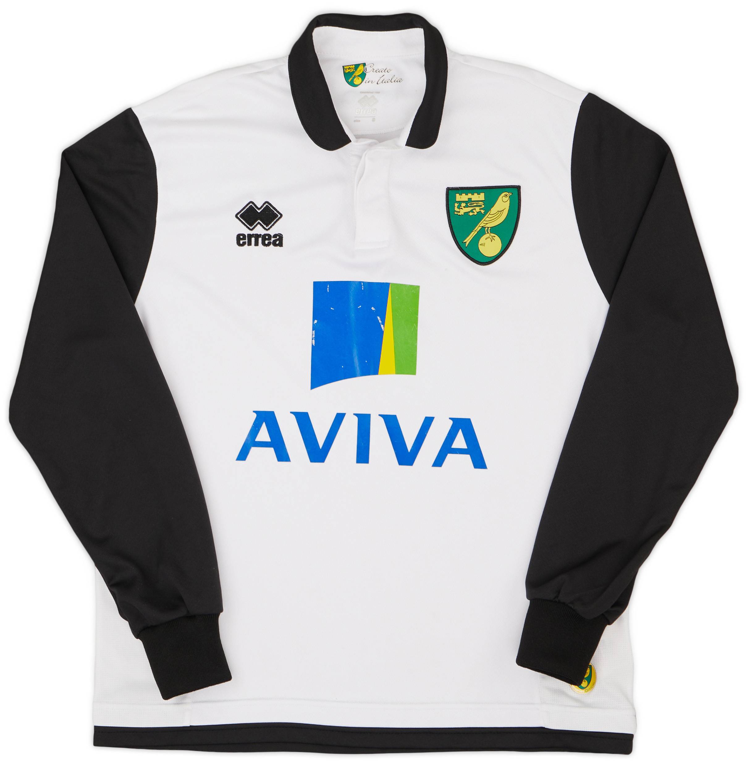 2013-14 Norwich Away L/S Shirt - 6/10 - (S)