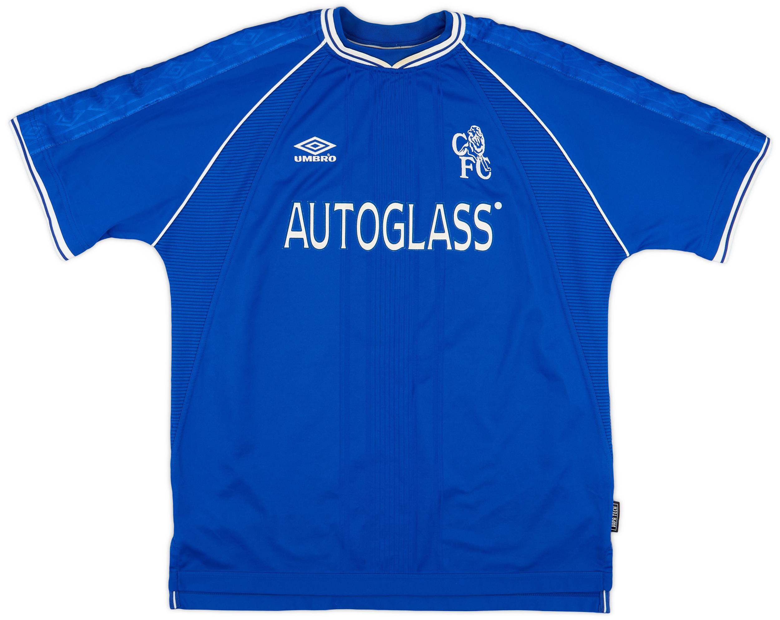 99/01 UMBRO × CHELSEA Home Game Shirts 1999-01 Chelsea Home Shirt Desailly #6 - 8/10 - (XL)