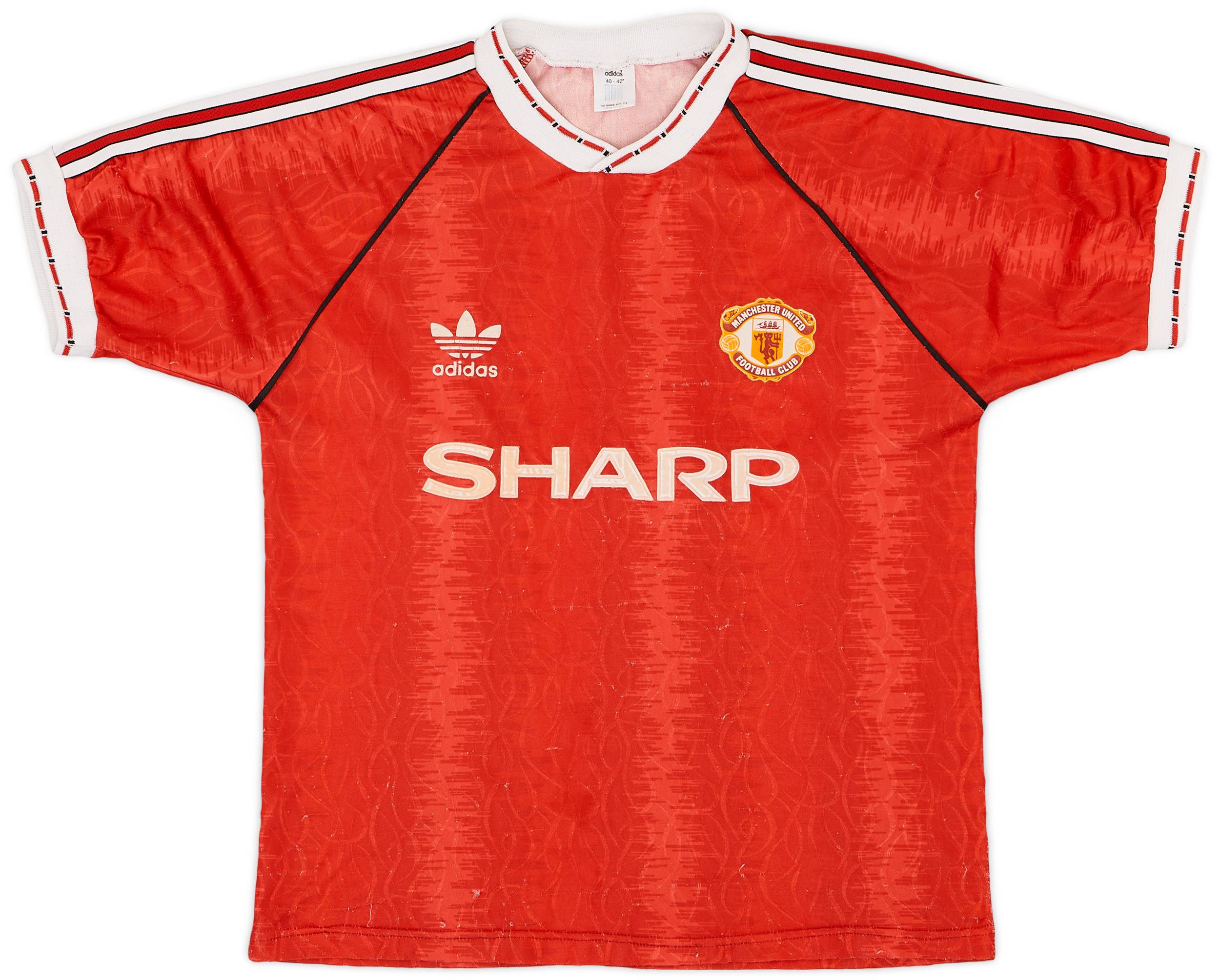1990-92 Manchester United Home Shirt - 6/10 - (M/L)