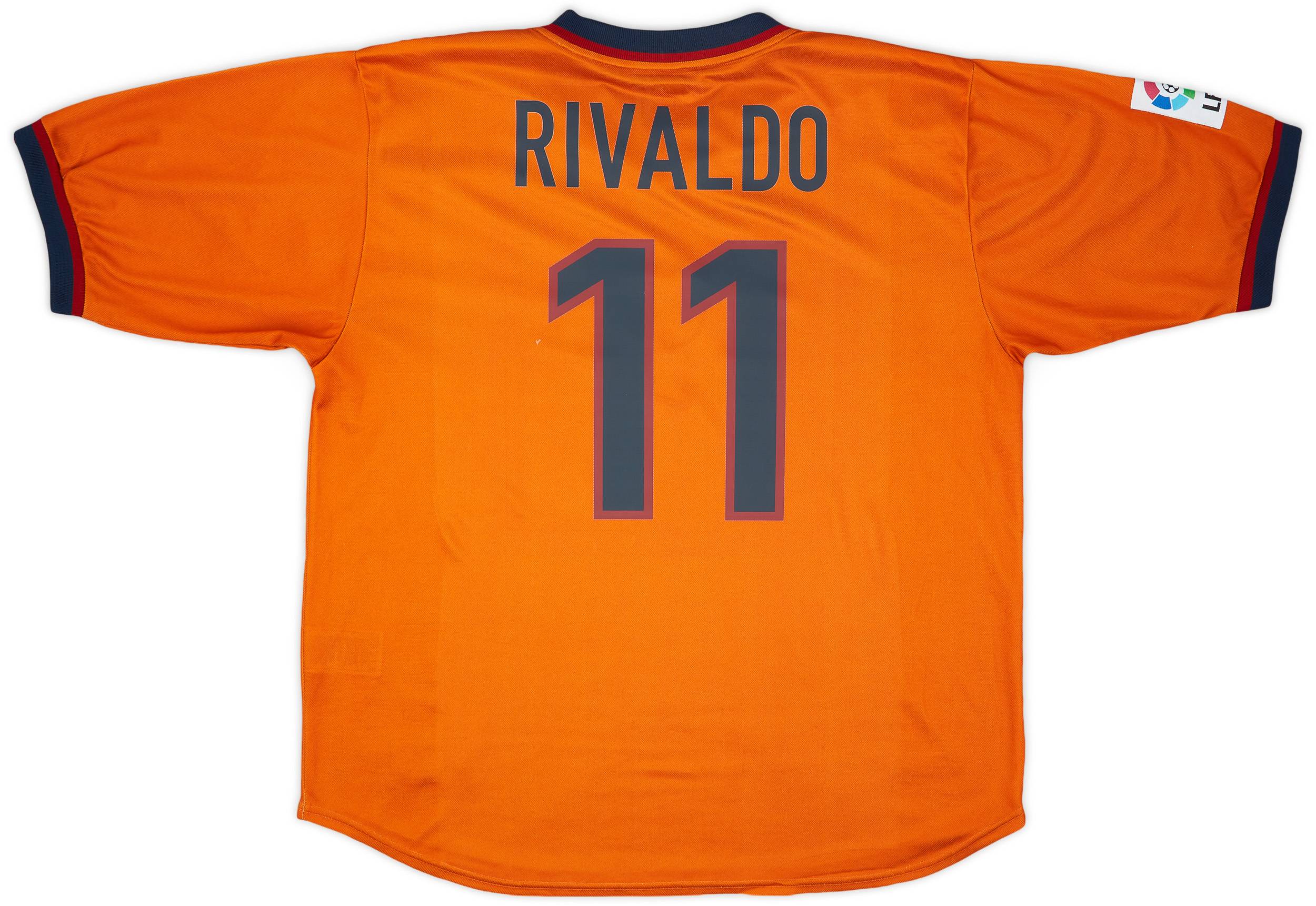 1998-00 Barcelona Third Shirt Rivaldo #11 - 9/10 - (XL)