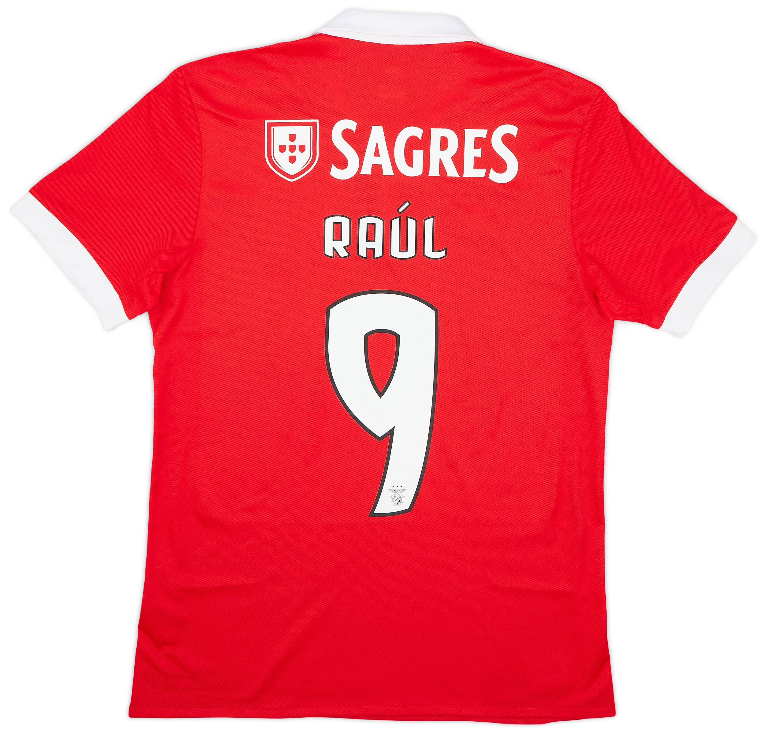 2017-18 Benfica Home Shirt Raul #9 - 9/10 - (M)