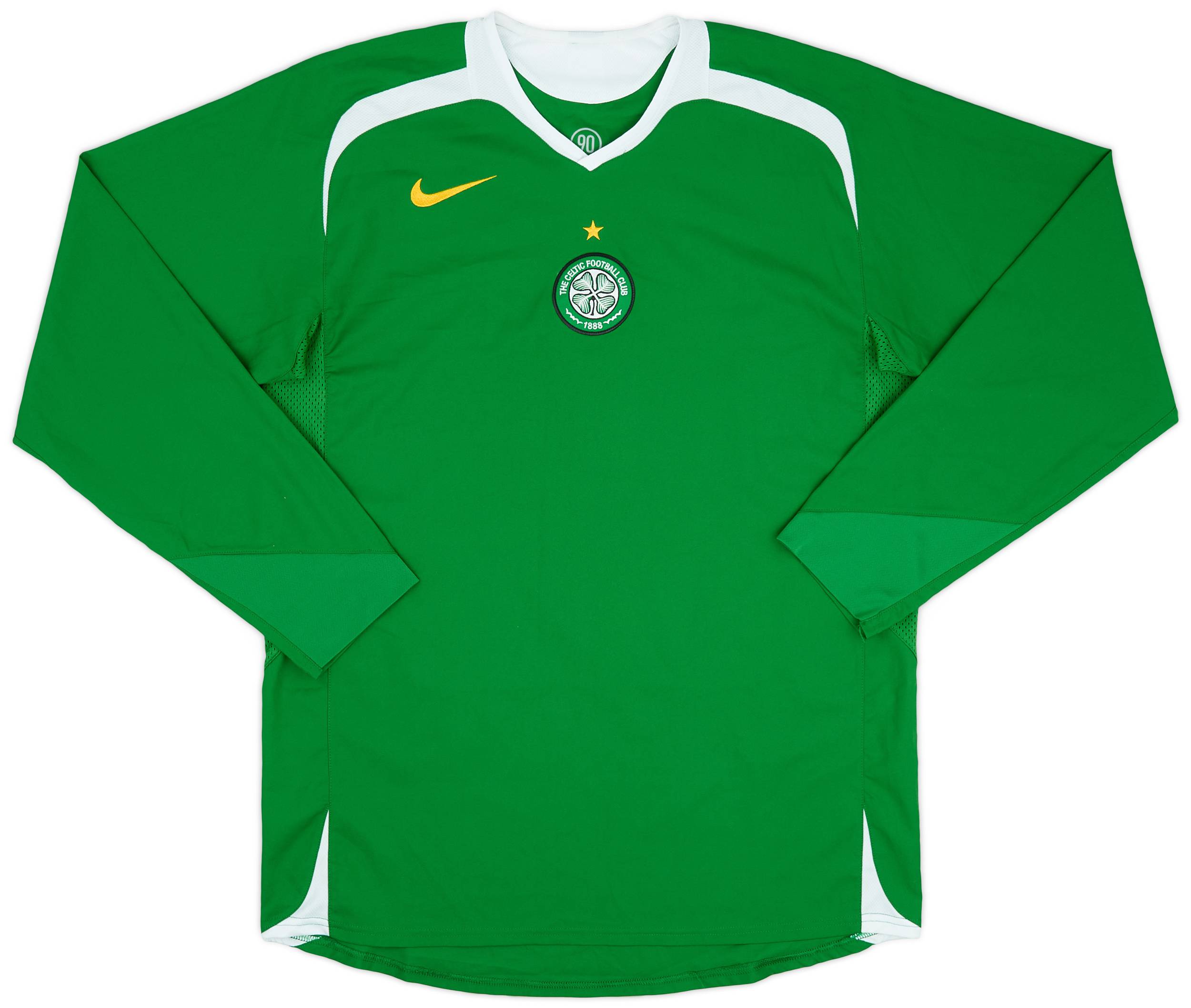 2005-06 Celtic Player Issue Away L/S Shirt - 9/10 - (L)