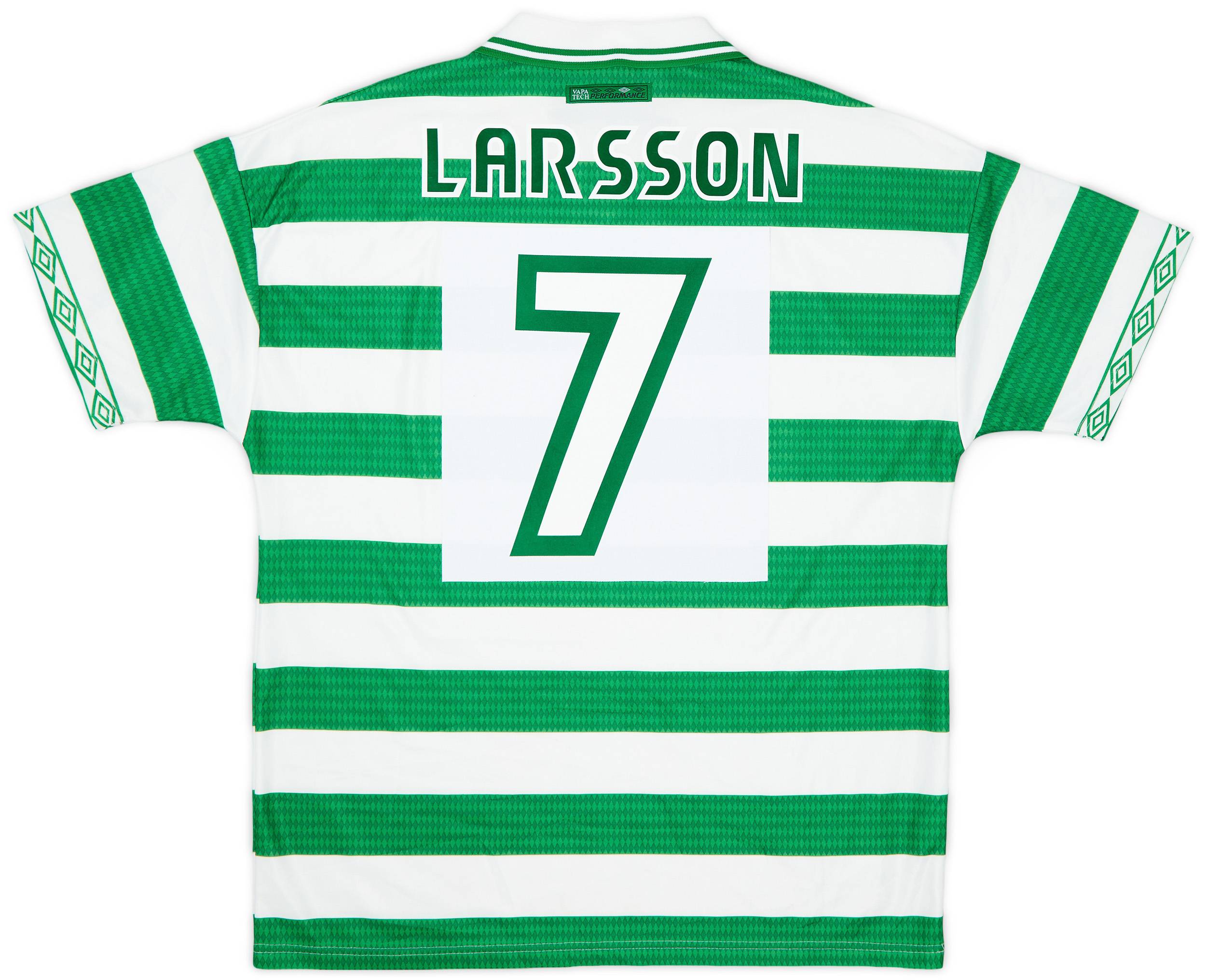 Celtic 1998/99 Home Uniform #7 LARSSON